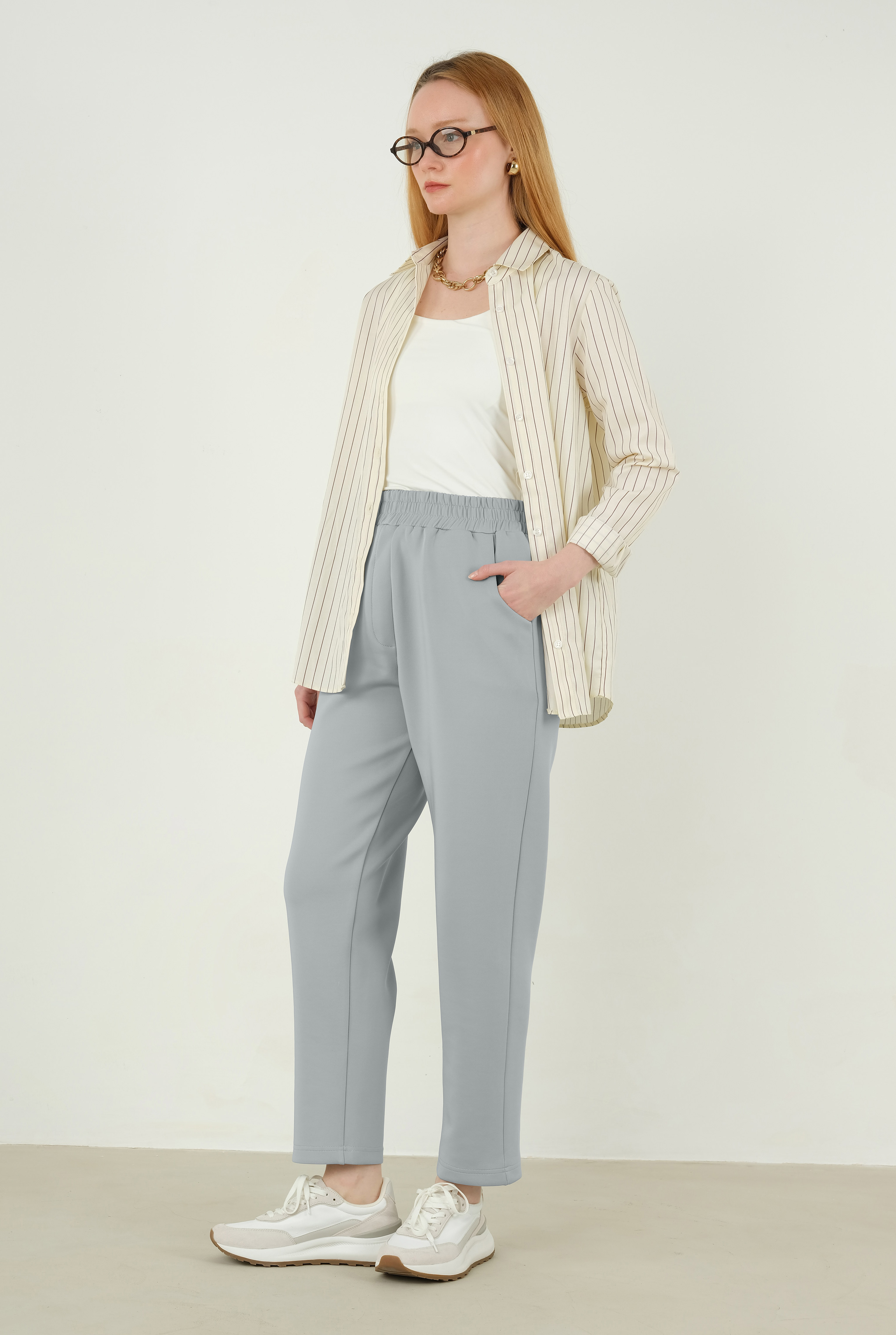 Scuba Trousers Light Gray - 2
