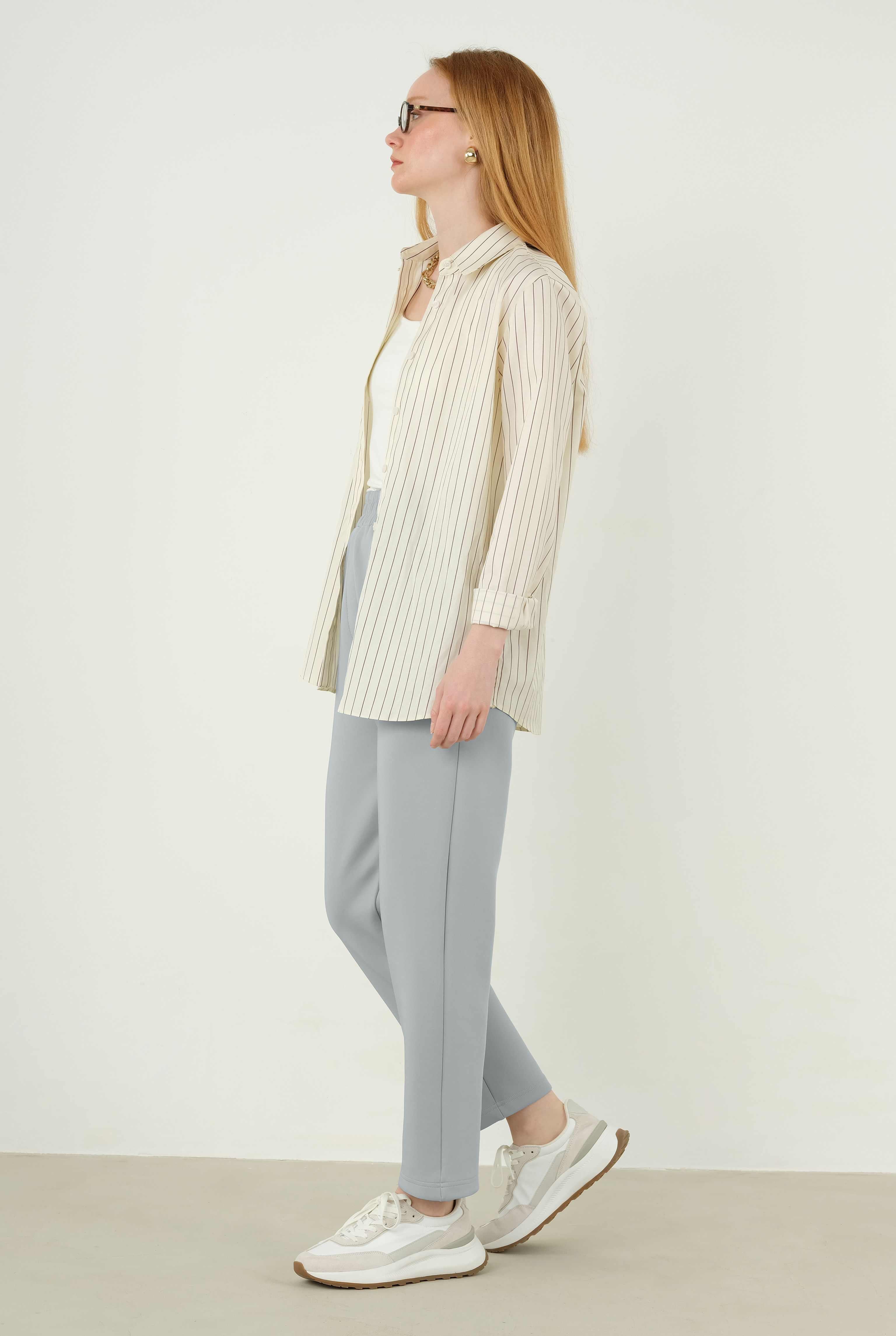 Scuba Trousers Light Gray - 3