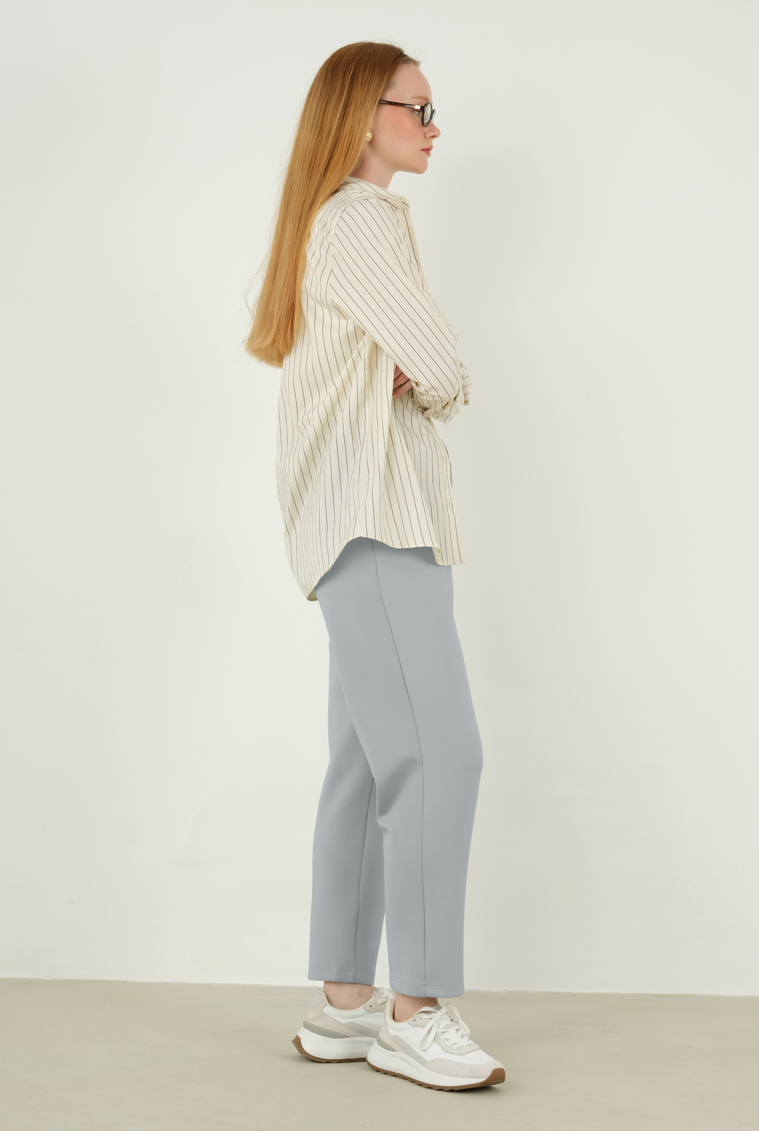 Scuba Trousers Light Gray - 4