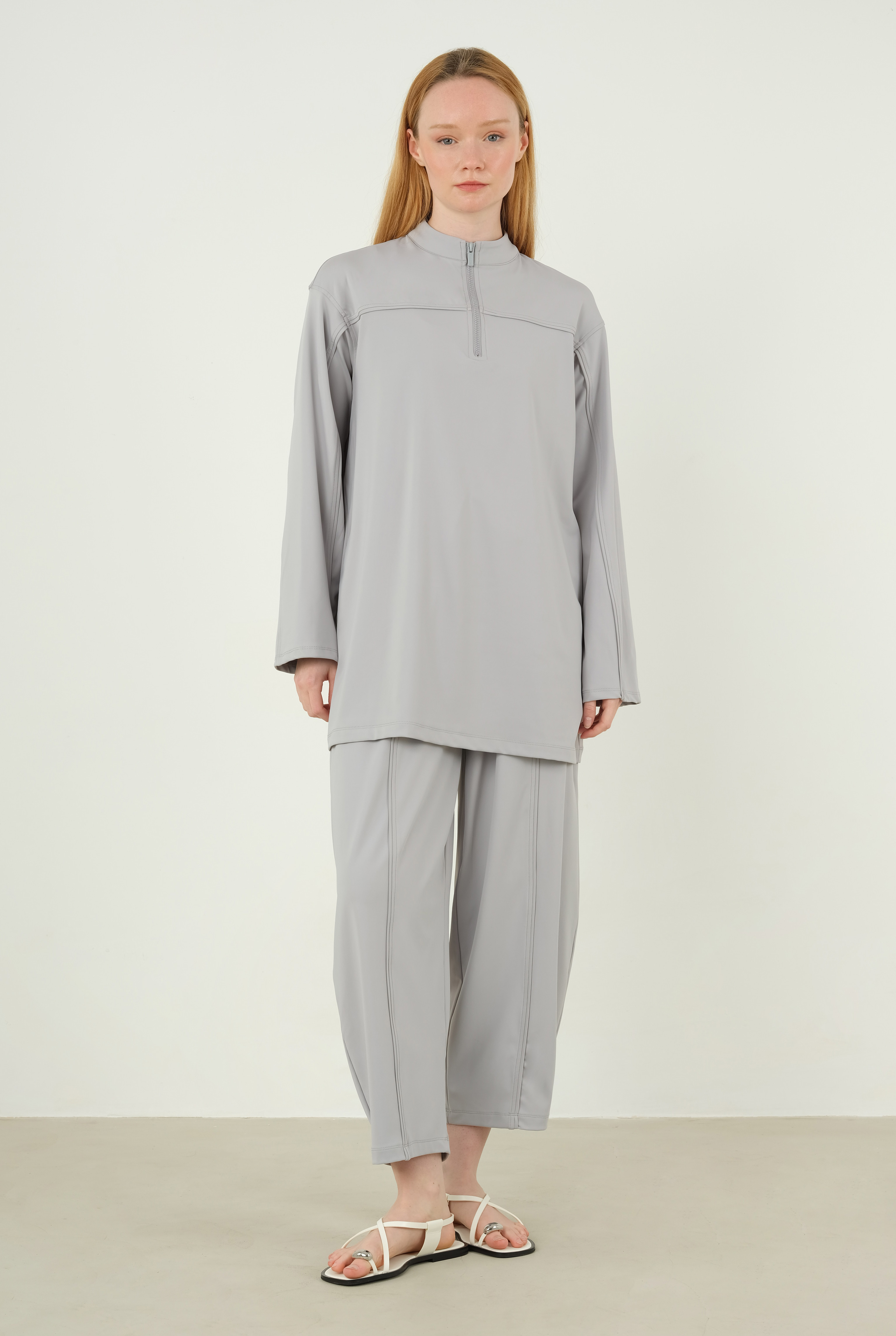Partite Trousers Light Gray - 1
