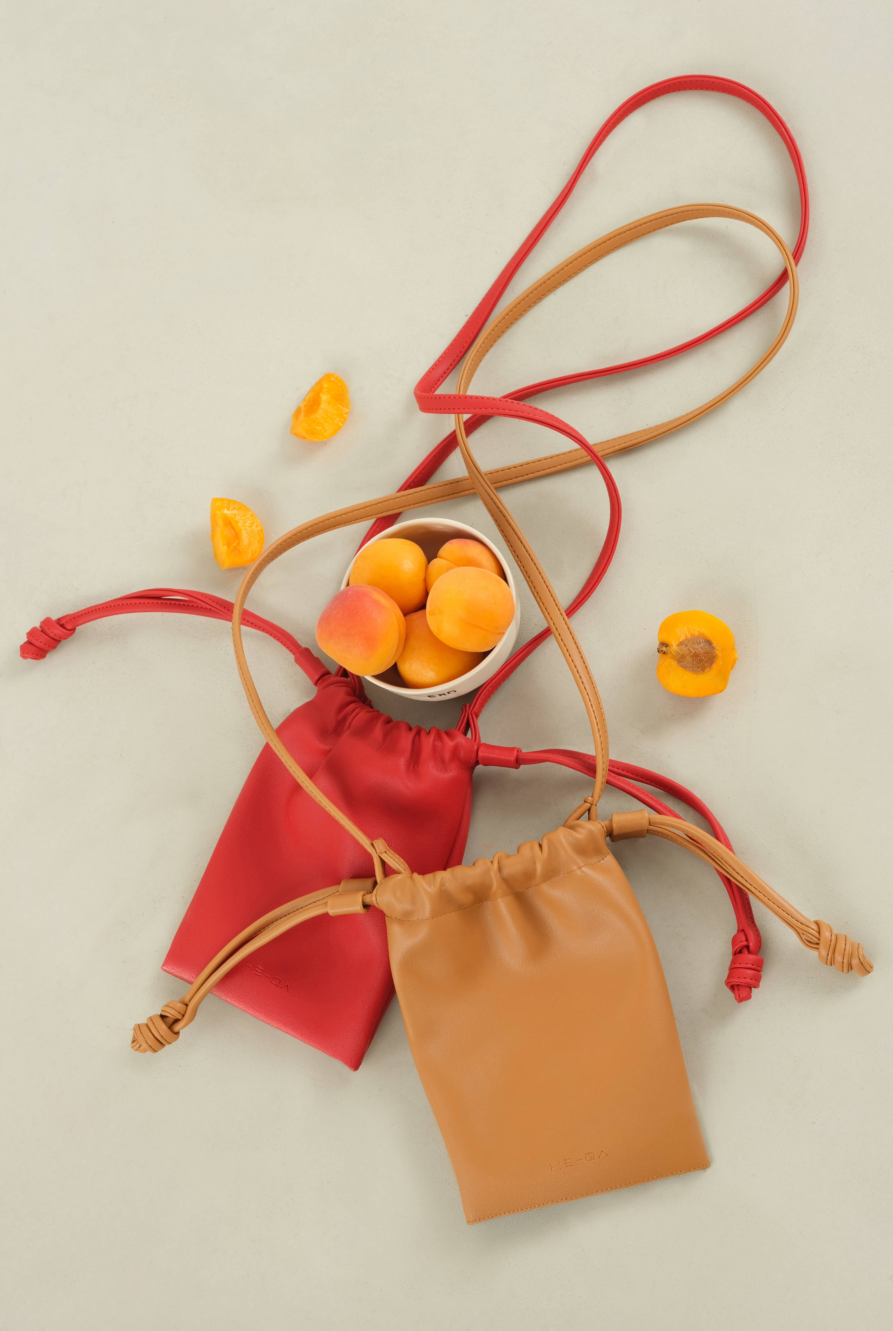 Mini Drawstring Bag Red - 5