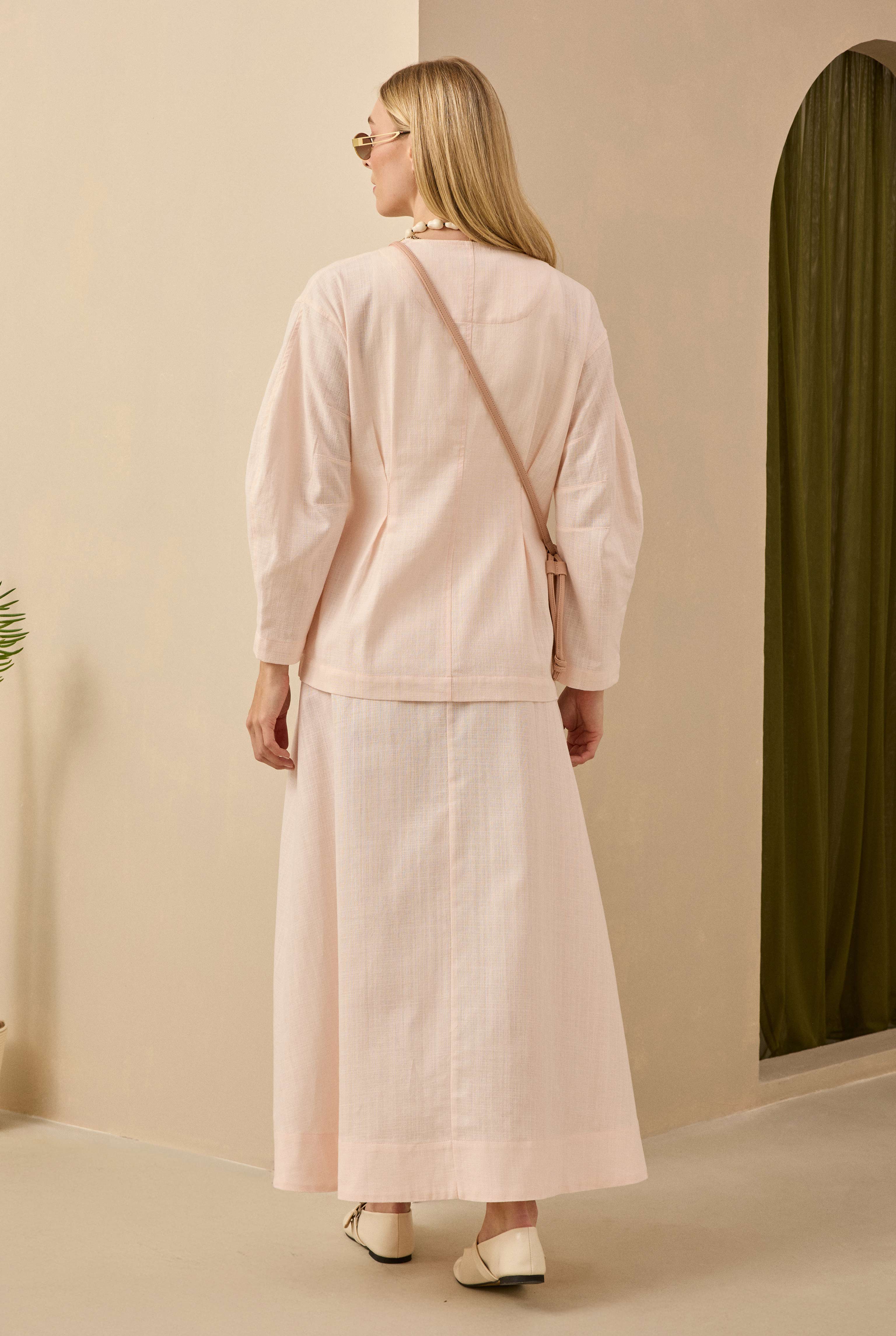 Pamuk Keten Etek Soft Pembe - 2