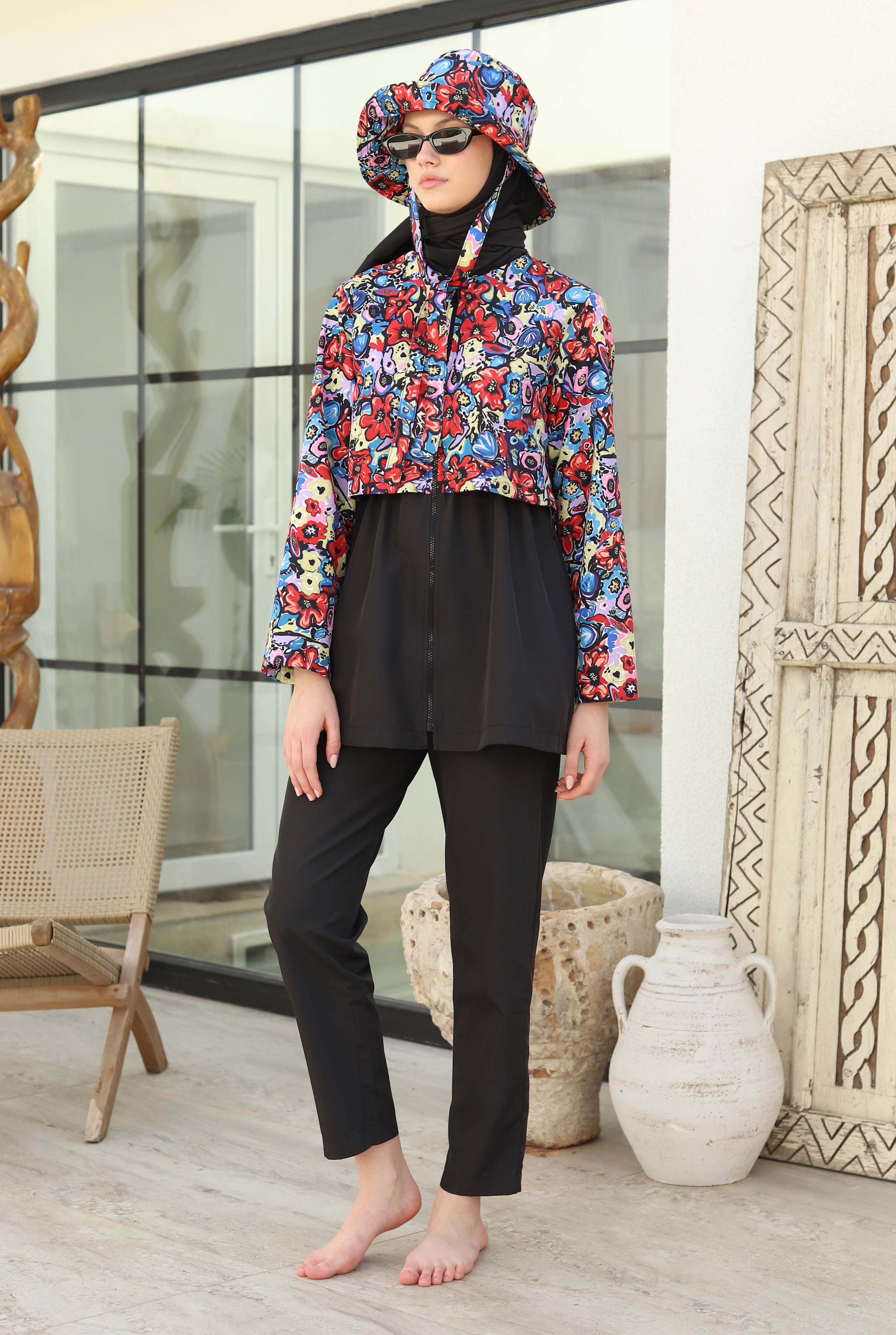Modest Swimsuit Trousers Black - 5