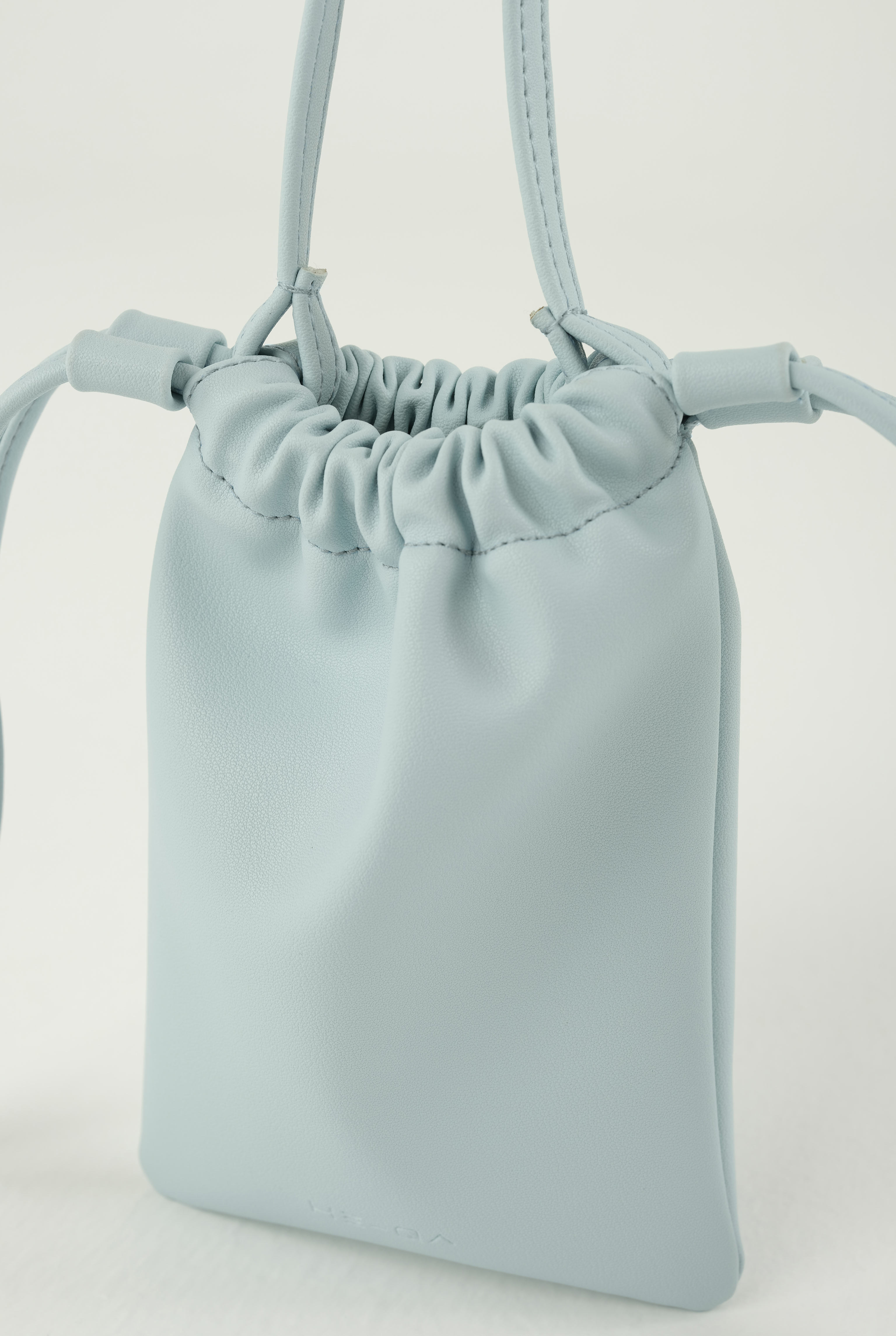 Mini Drawstring Bag Baby Blue - 4