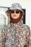 Bucket Hat Fractal Patterned 