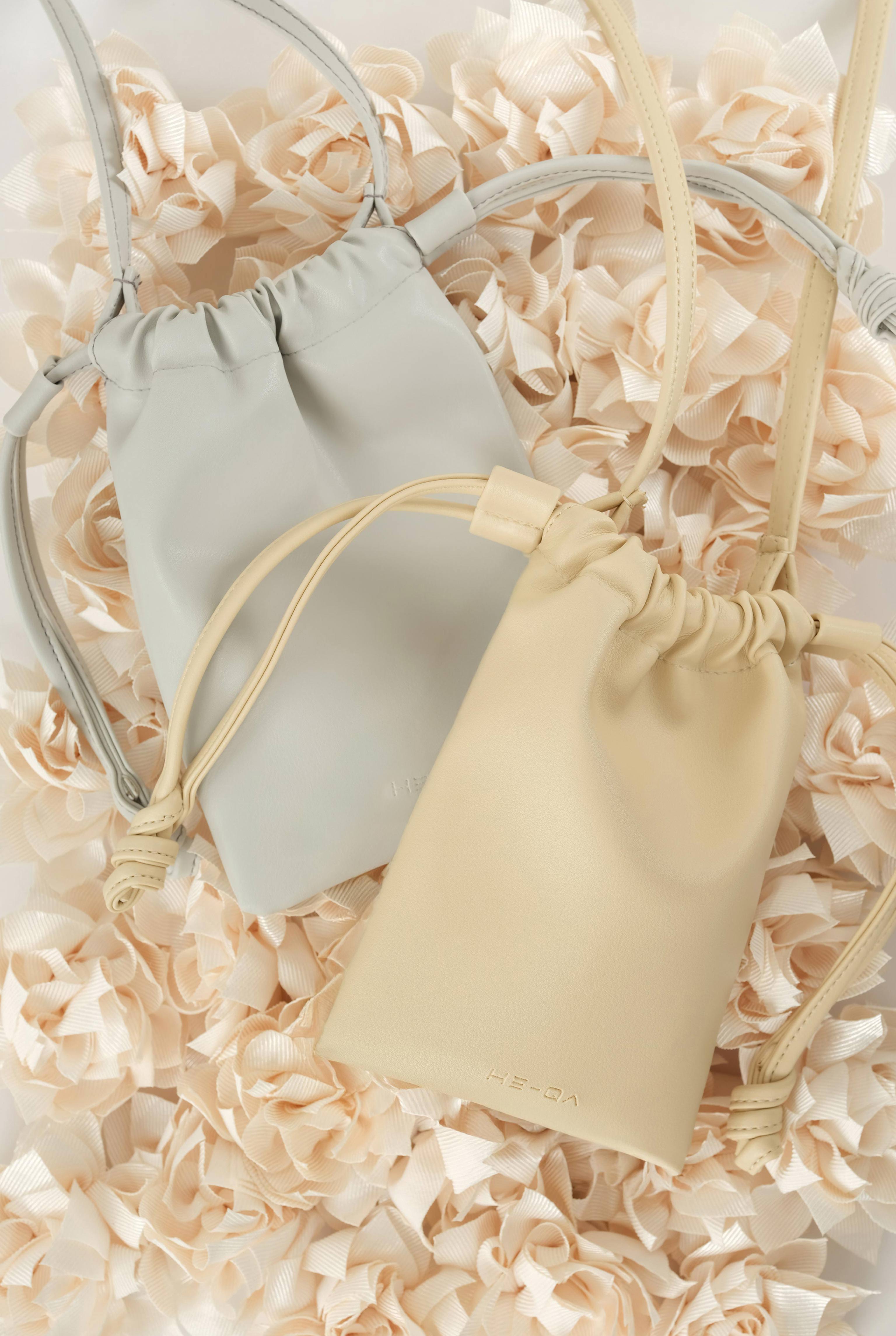 Mini Drawstring Bag Baby Blue - 5