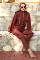Biyeli Yüzme Takımı Bordo 