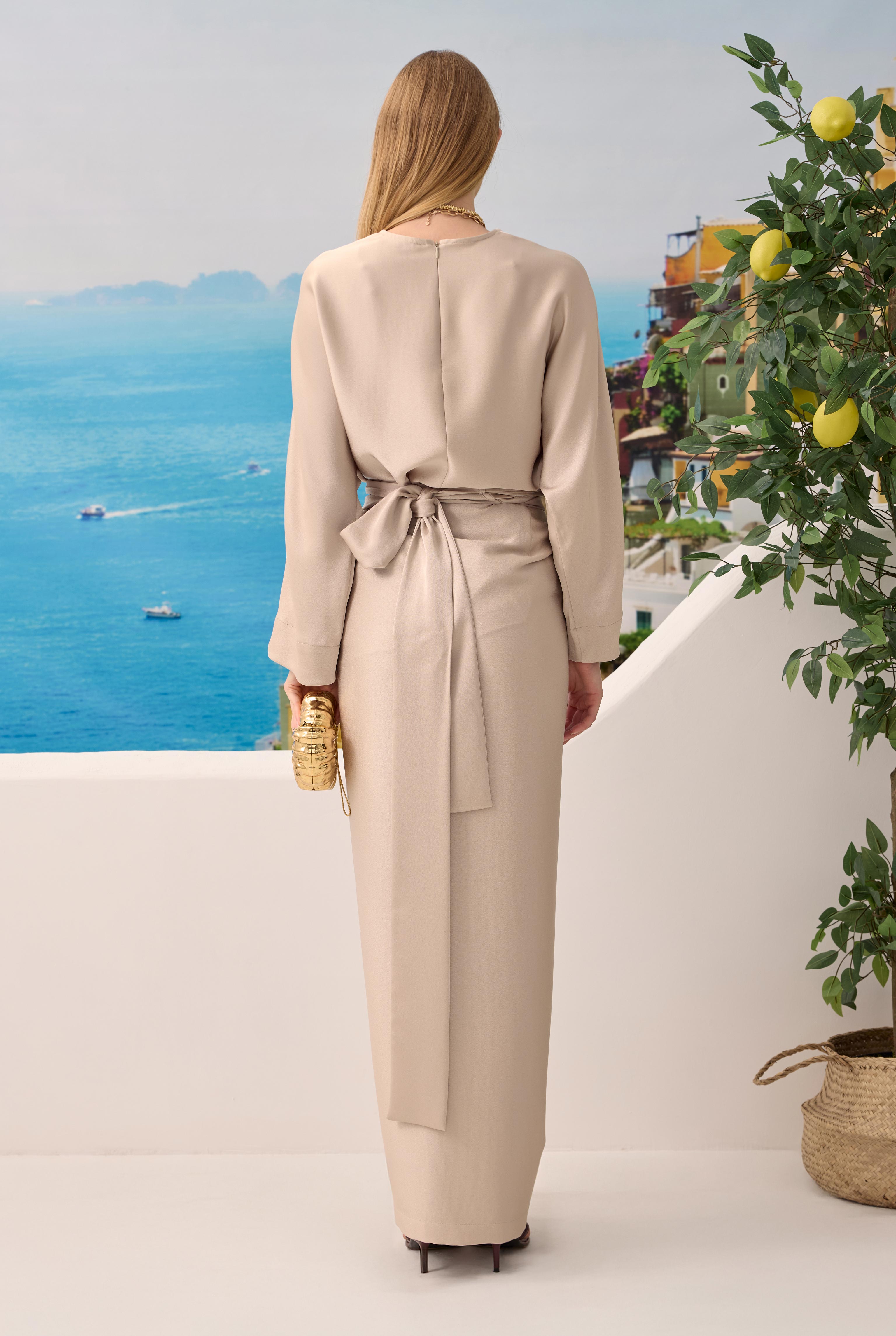 Two-piece Basic Dress Pearl - 6