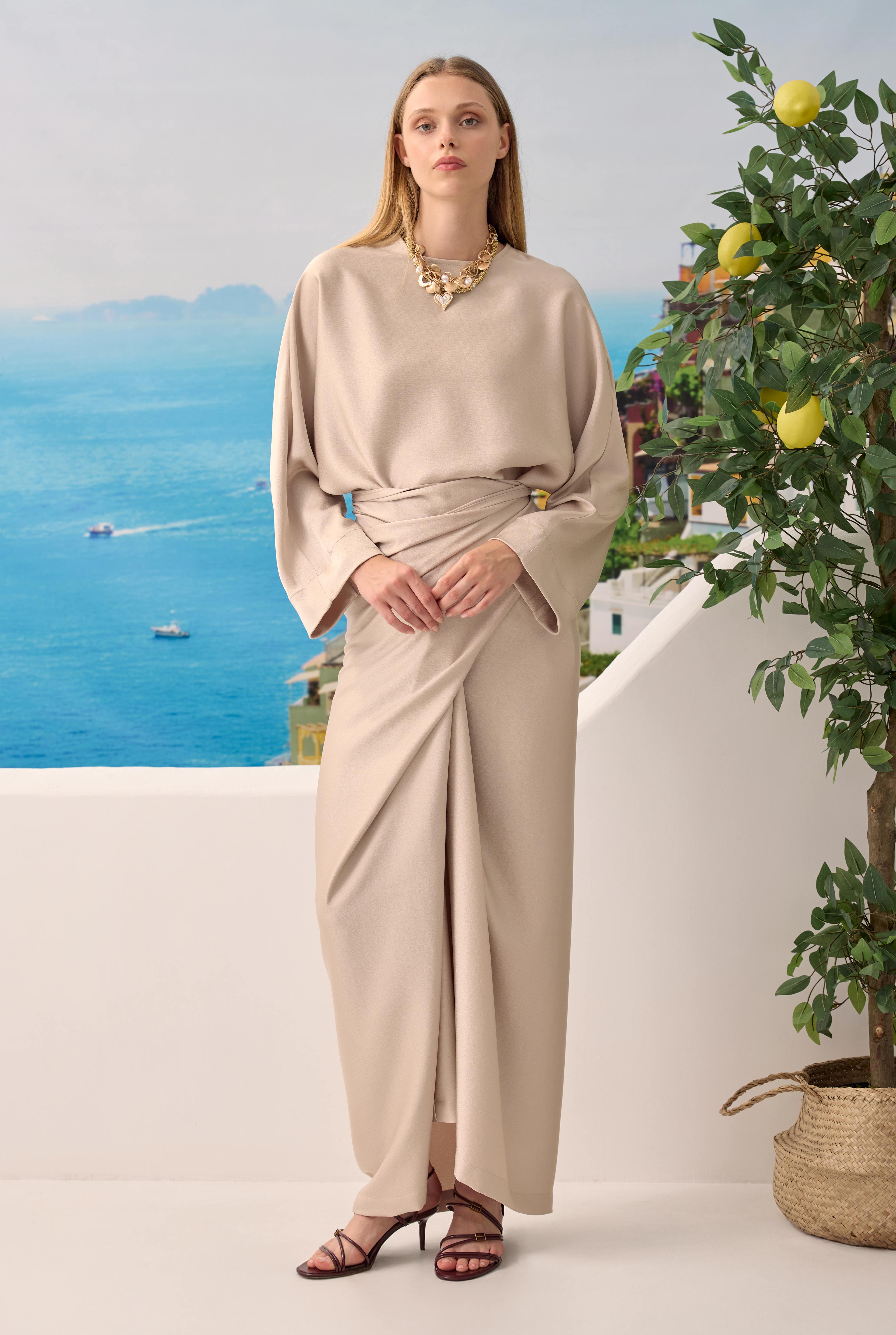Two-piece Basic Dress Pearl - 7