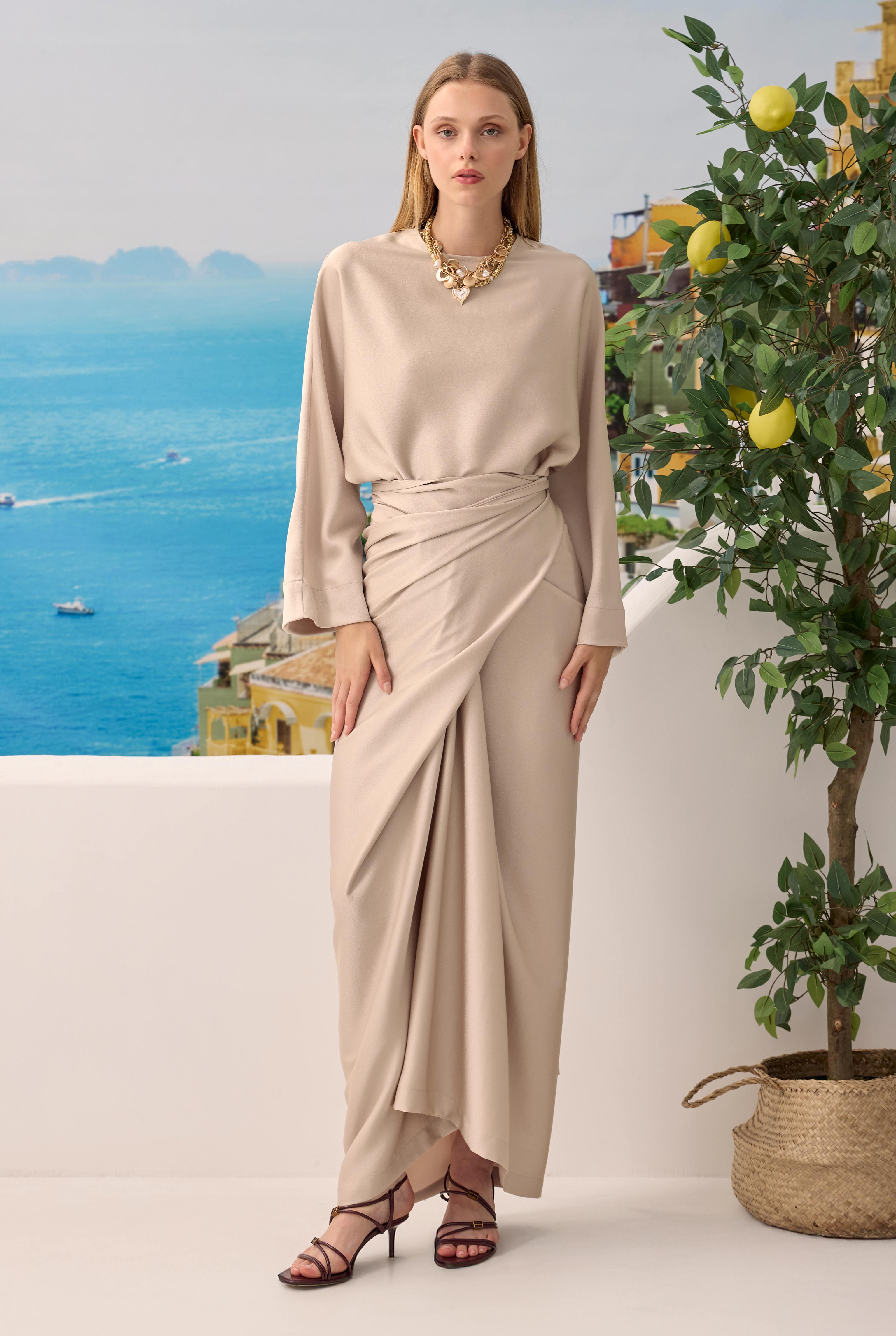 Two-piece Basic Dress Pearl - 4