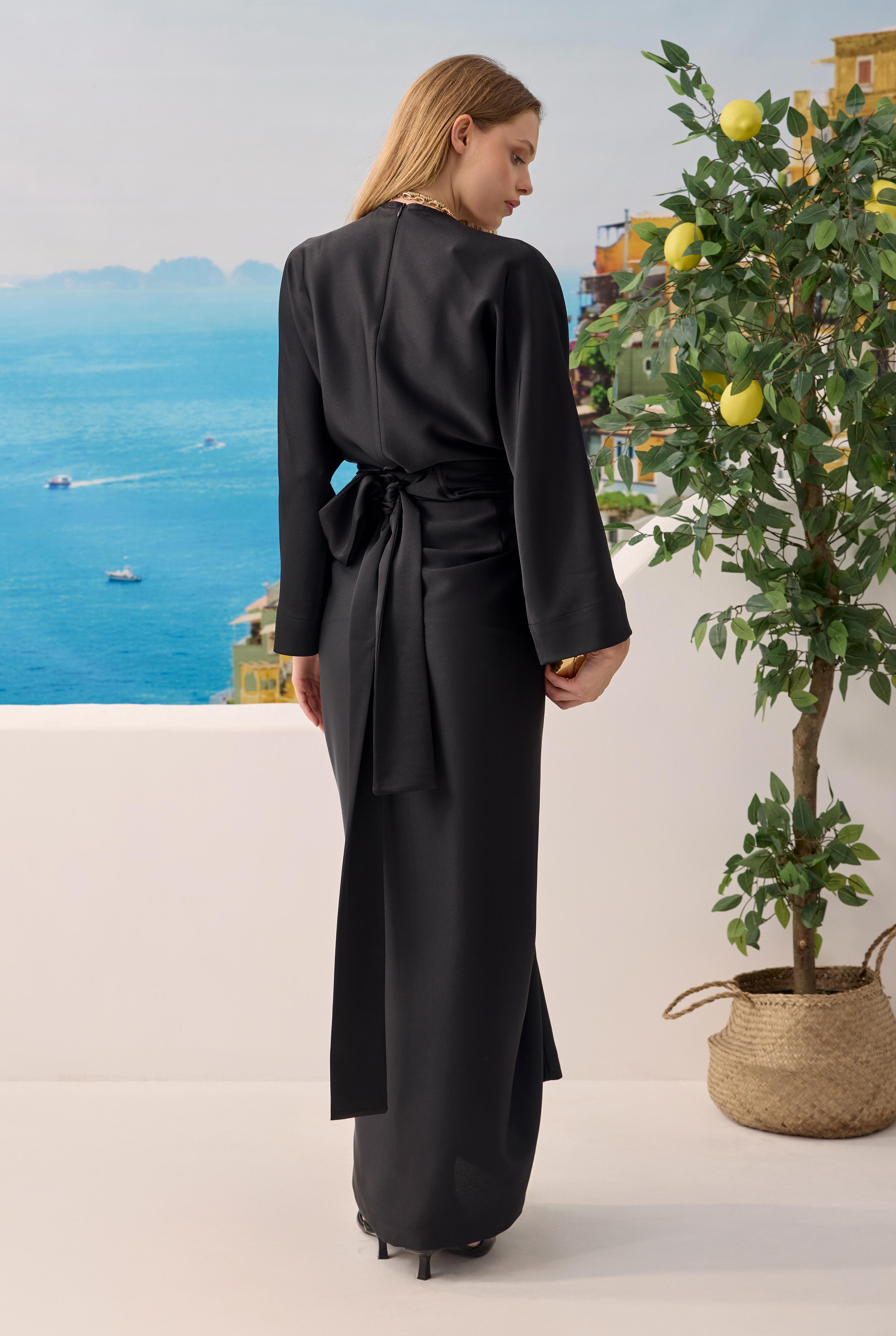 Two-piece Basic Dress Black - 5