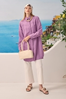 Diagonal Yoke Striped Shirt Lily 