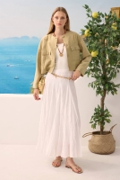 Modal Crop Jacket Sage Green 