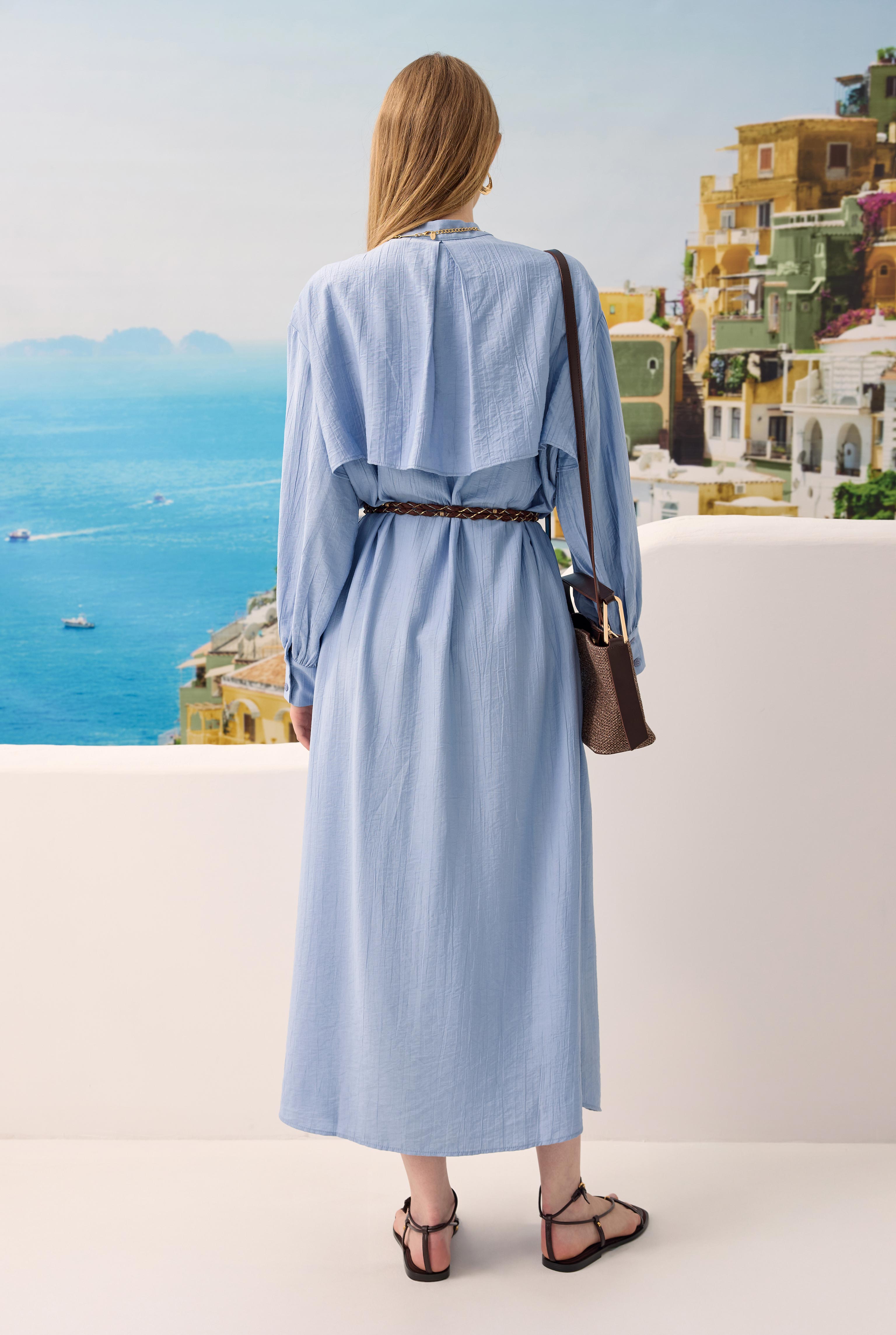 Dress With Apron Baby Blue - 3