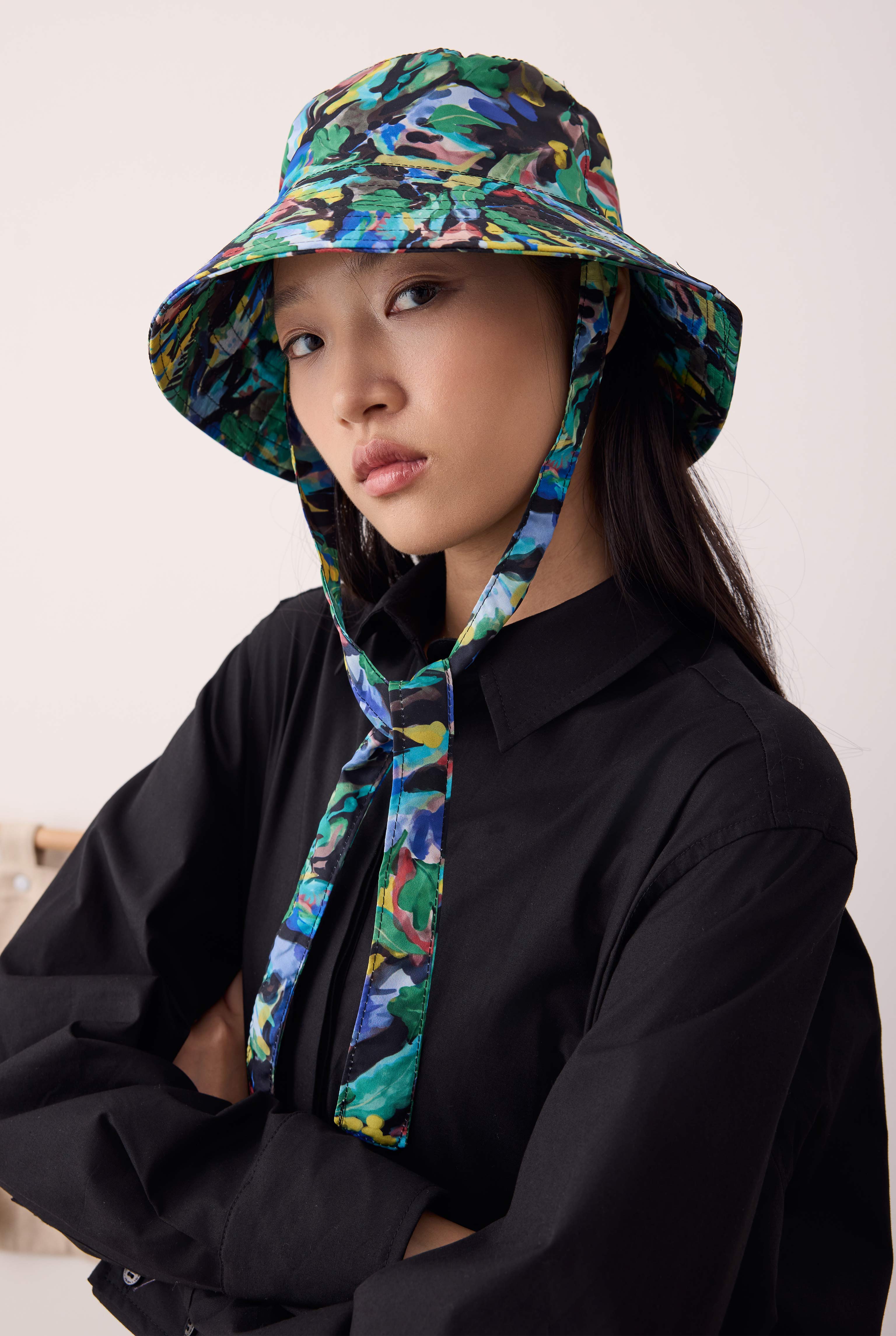 Bucket Hat Tropical Patterned - HE-QA