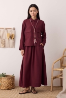 Müslin Etek Bordo 