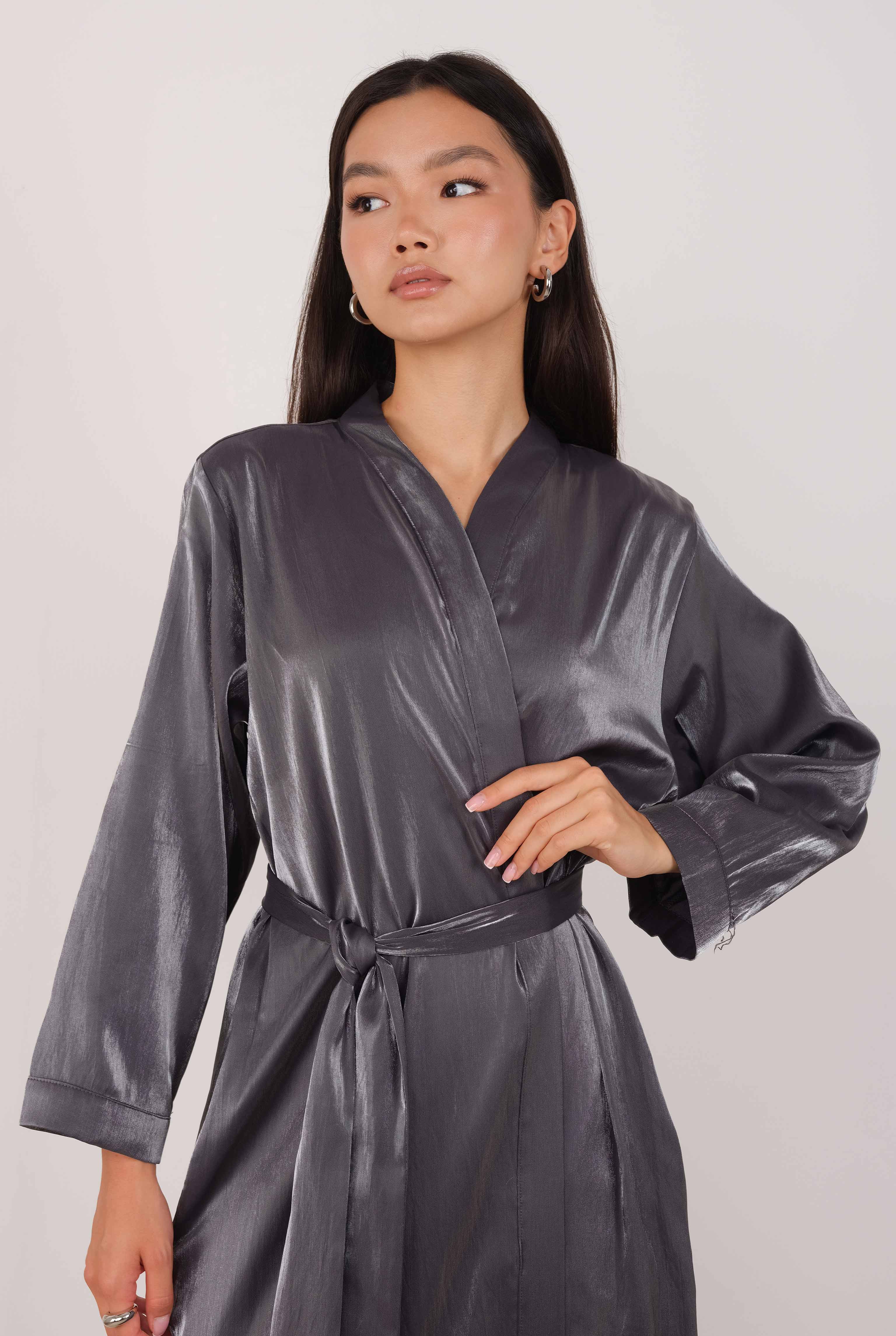 Pearlescent Abaya Black - 2