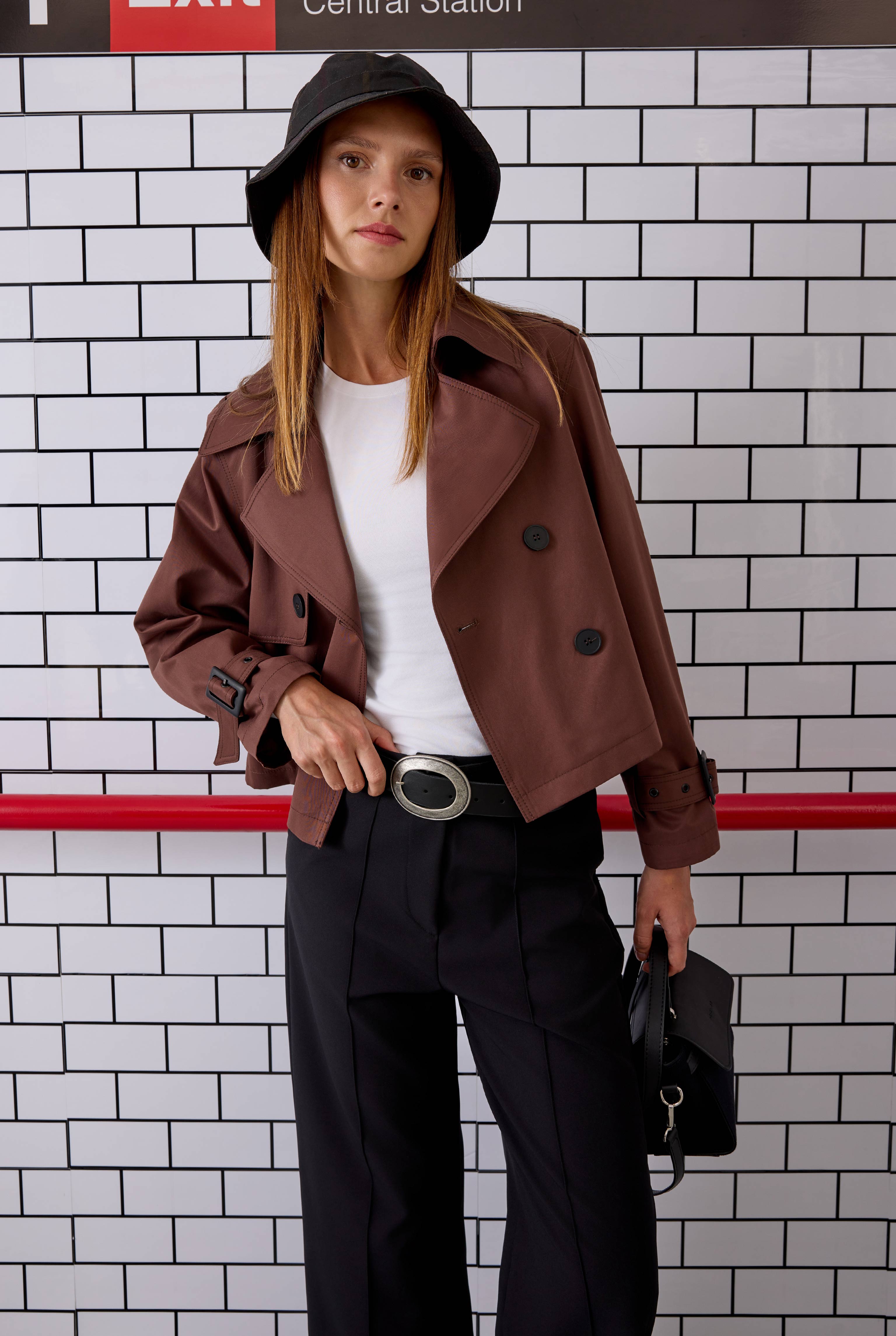 Short Trenchcoat Brown - 5