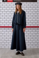 Paneled Helen Skirt Navy Blue 