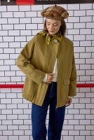 Canvas Bomber Jacket Khaki 