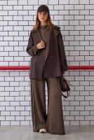 Double Breasted Trenchcoat Dark Brown 