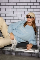 Embroidered Sweatshirt Baby Blue 