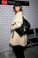 Leather Tote Bag Black 