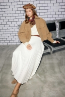 Pleated Skirt Ecru 
