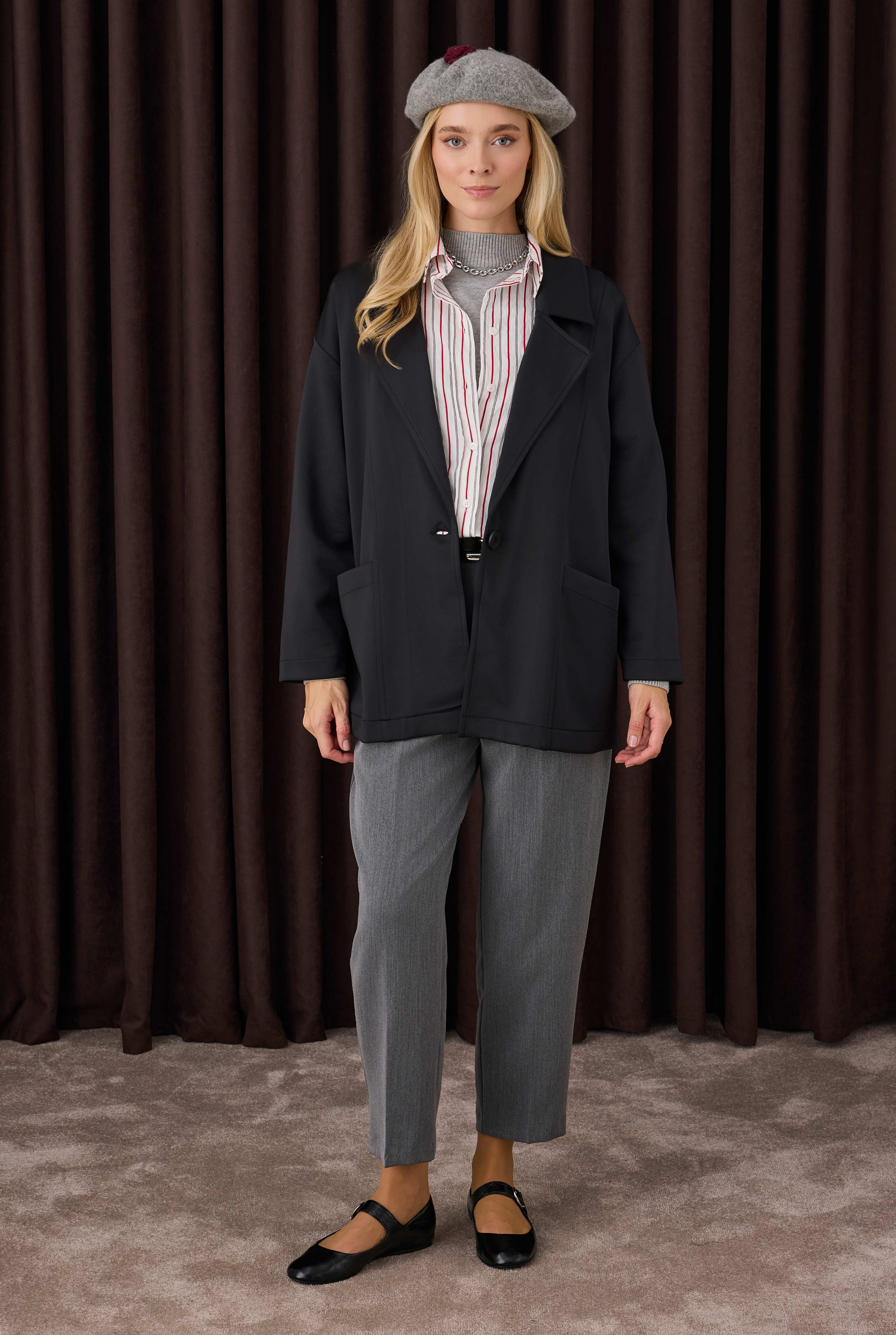 Tapered Trousers Anthracite - 4