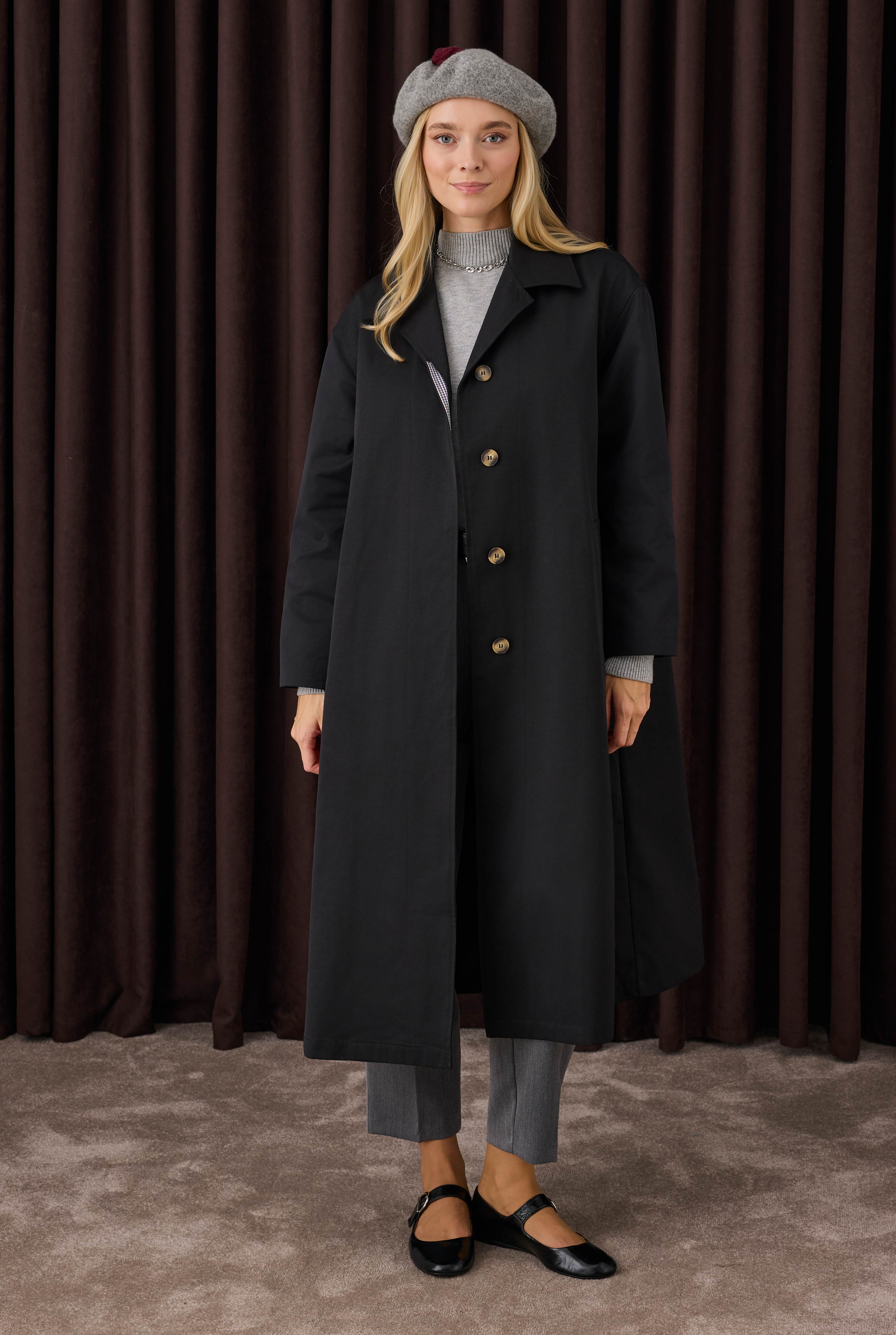 Minimal Trenchcoat Black - 4