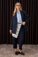 Classic Blazer Jacket Dark Navy Blue 