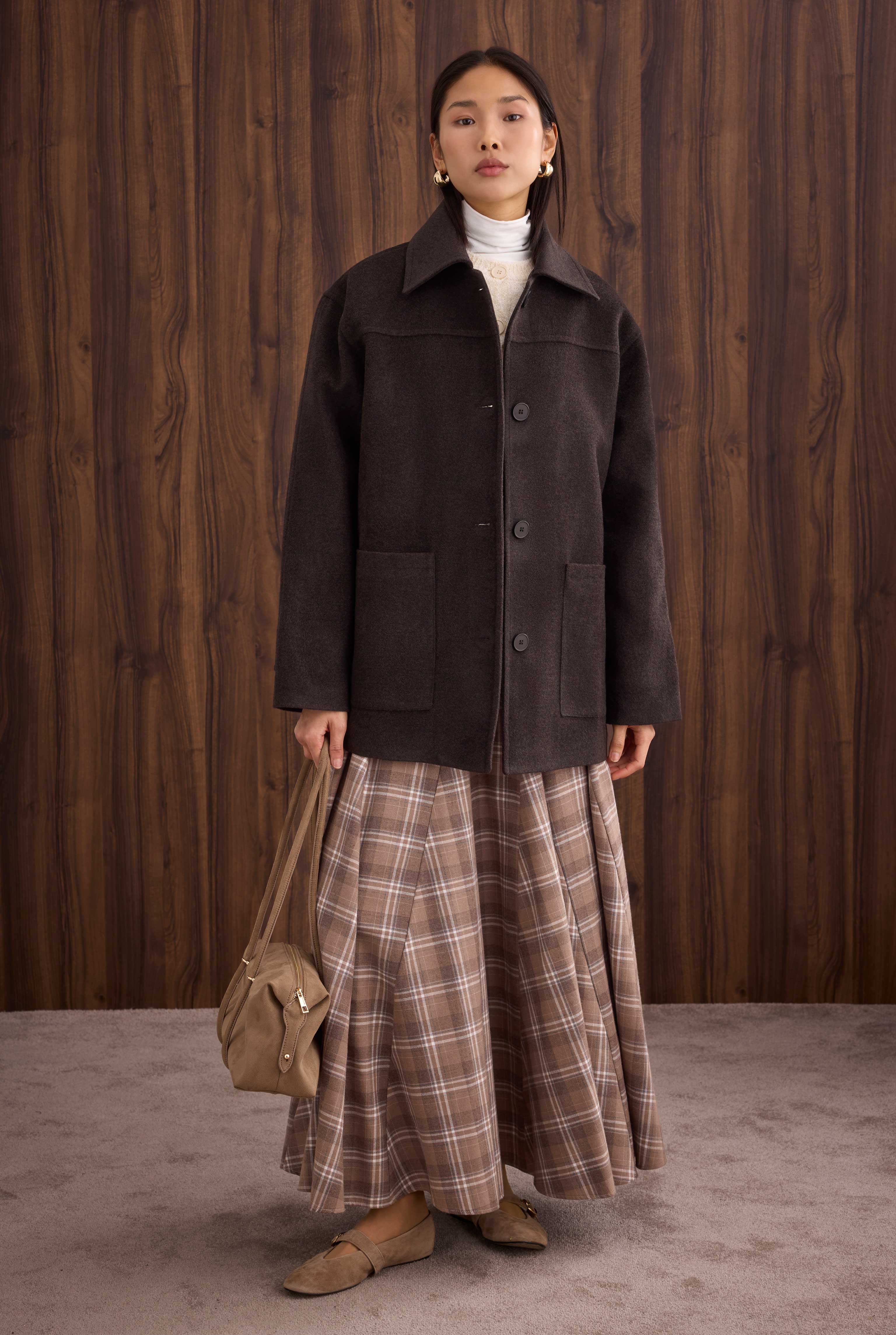 Basic Coat Dark Brown - HE-QA
