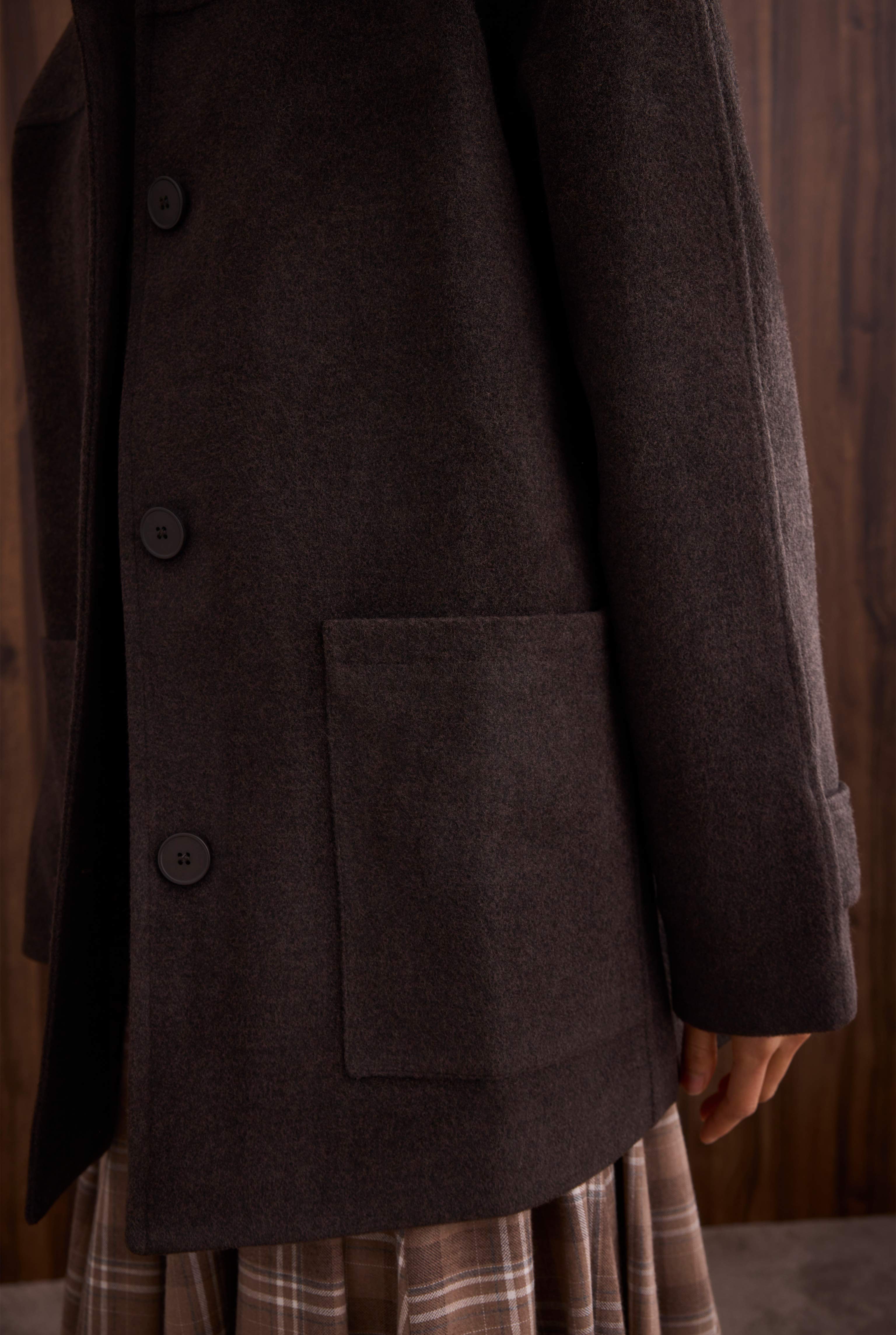 Basic Coat Dark Brown - 2