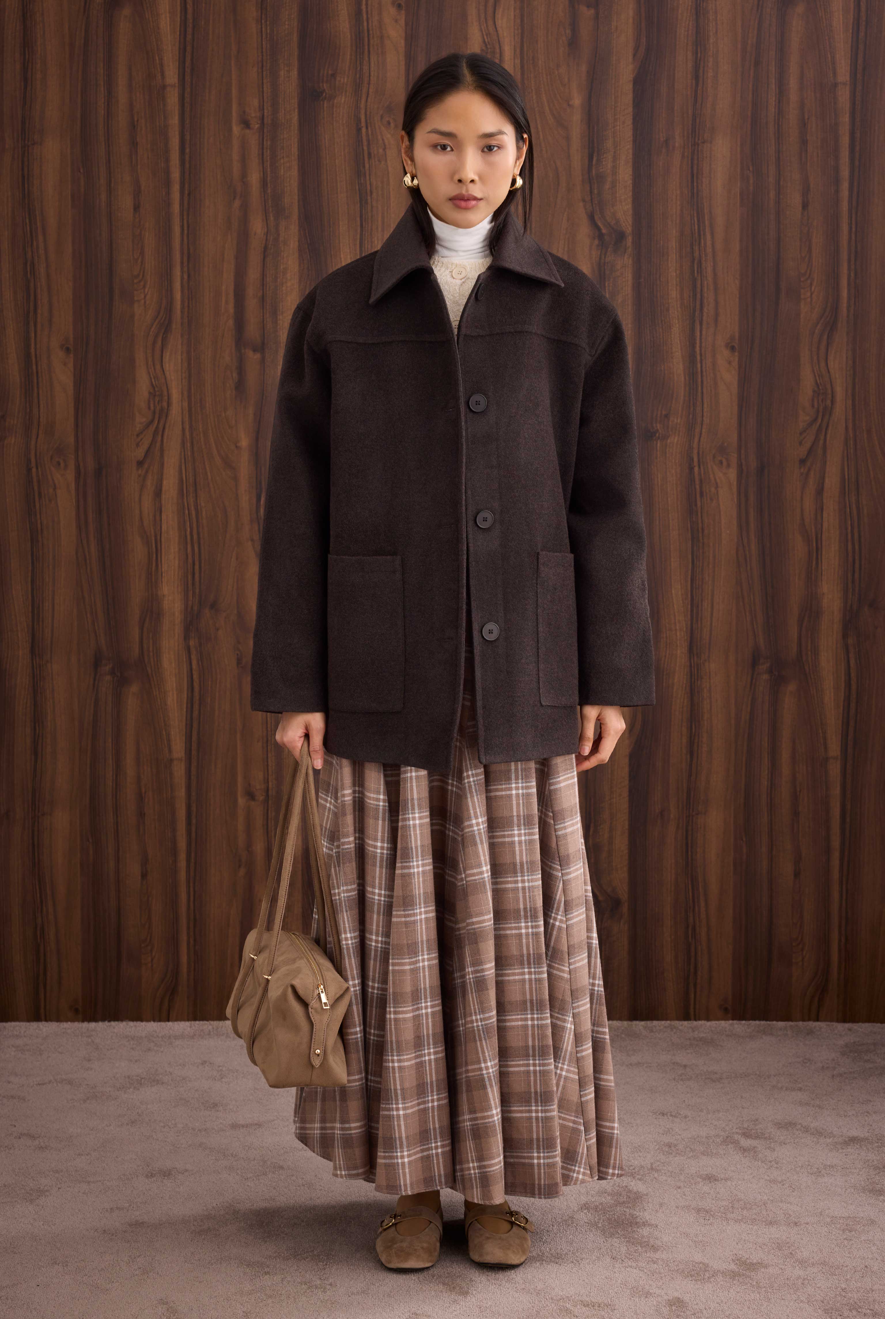 Basic Coat Dark Brown - 3