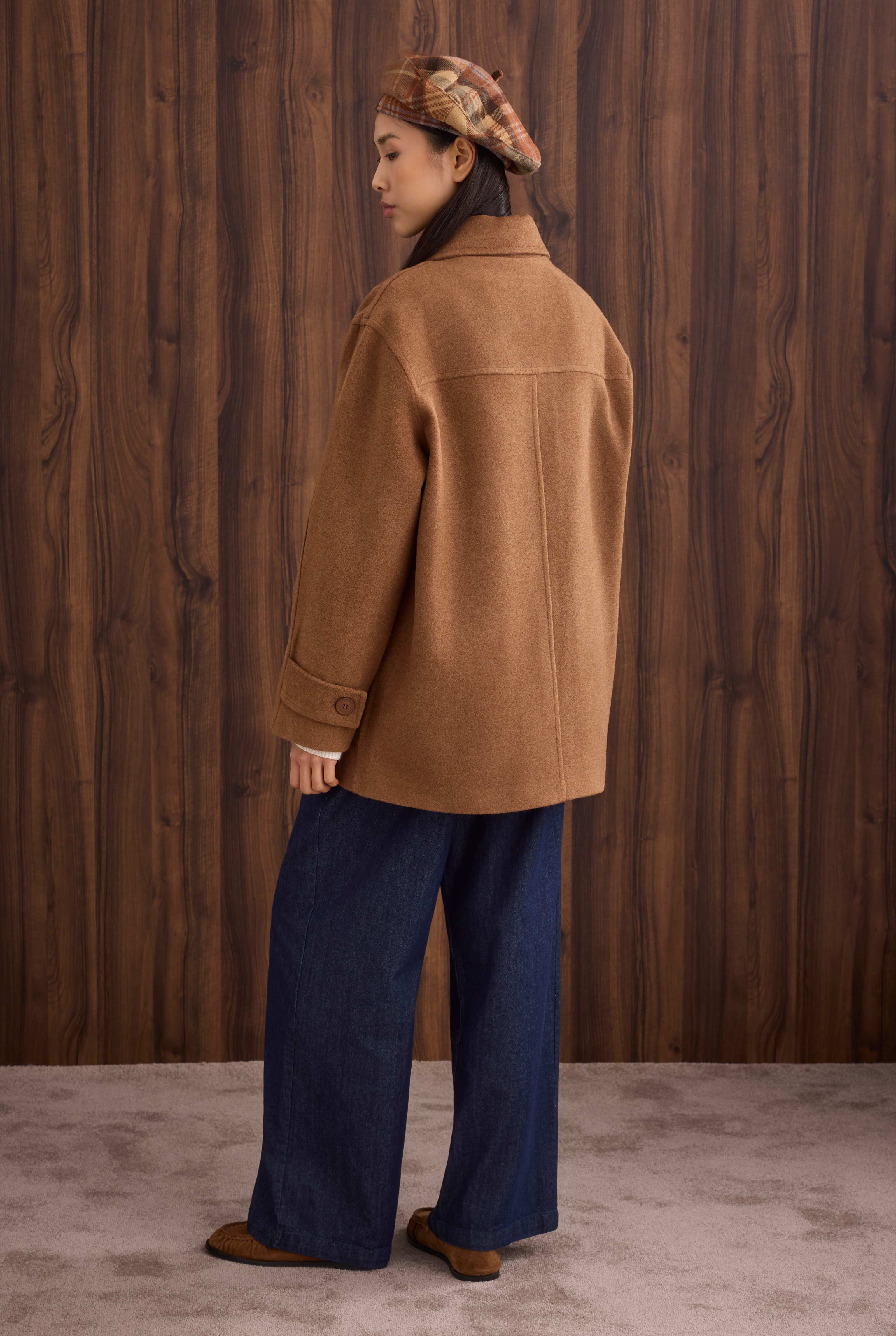Basic Coat Dark Camel - 6