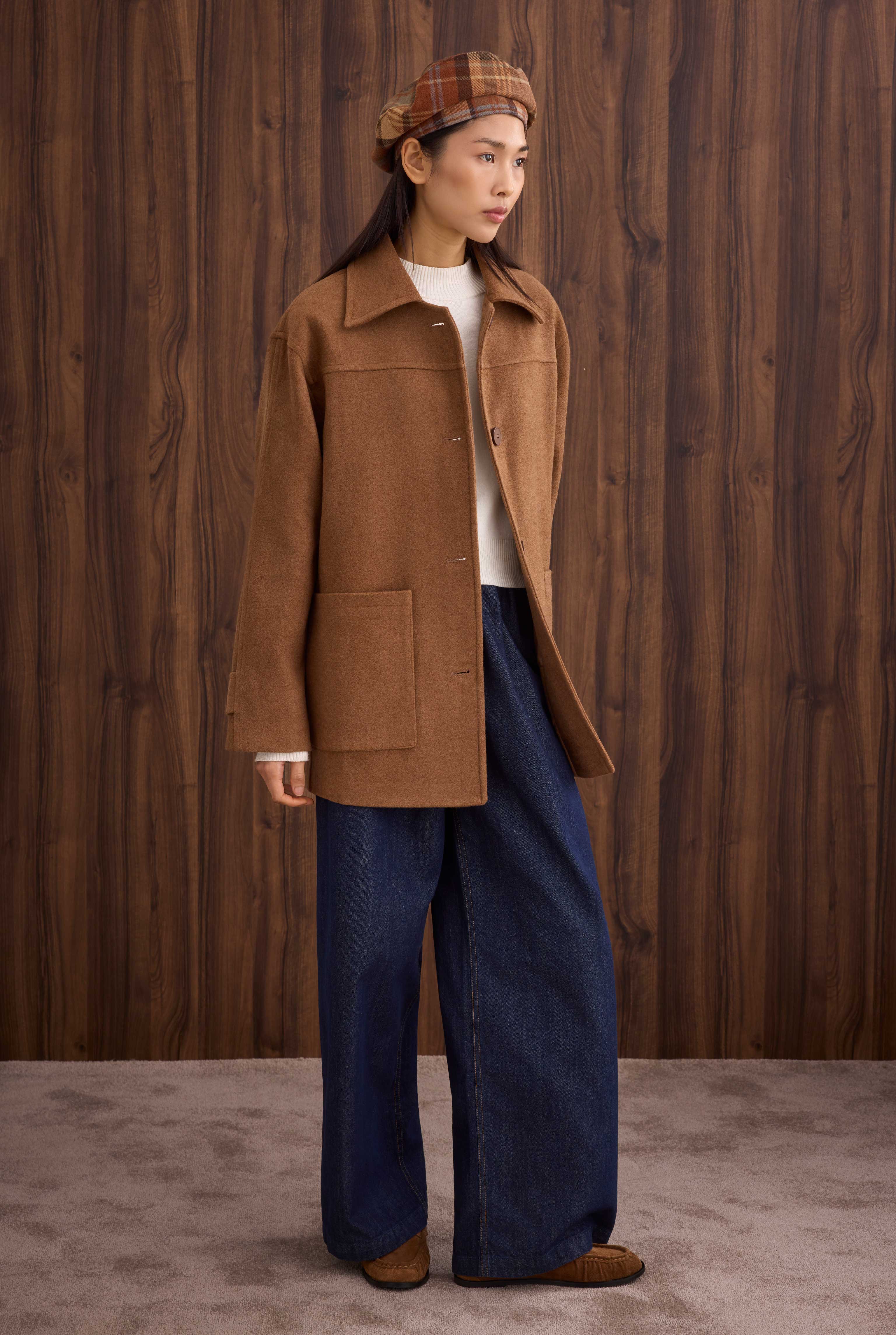 Basic Coat Dark Camel - 5