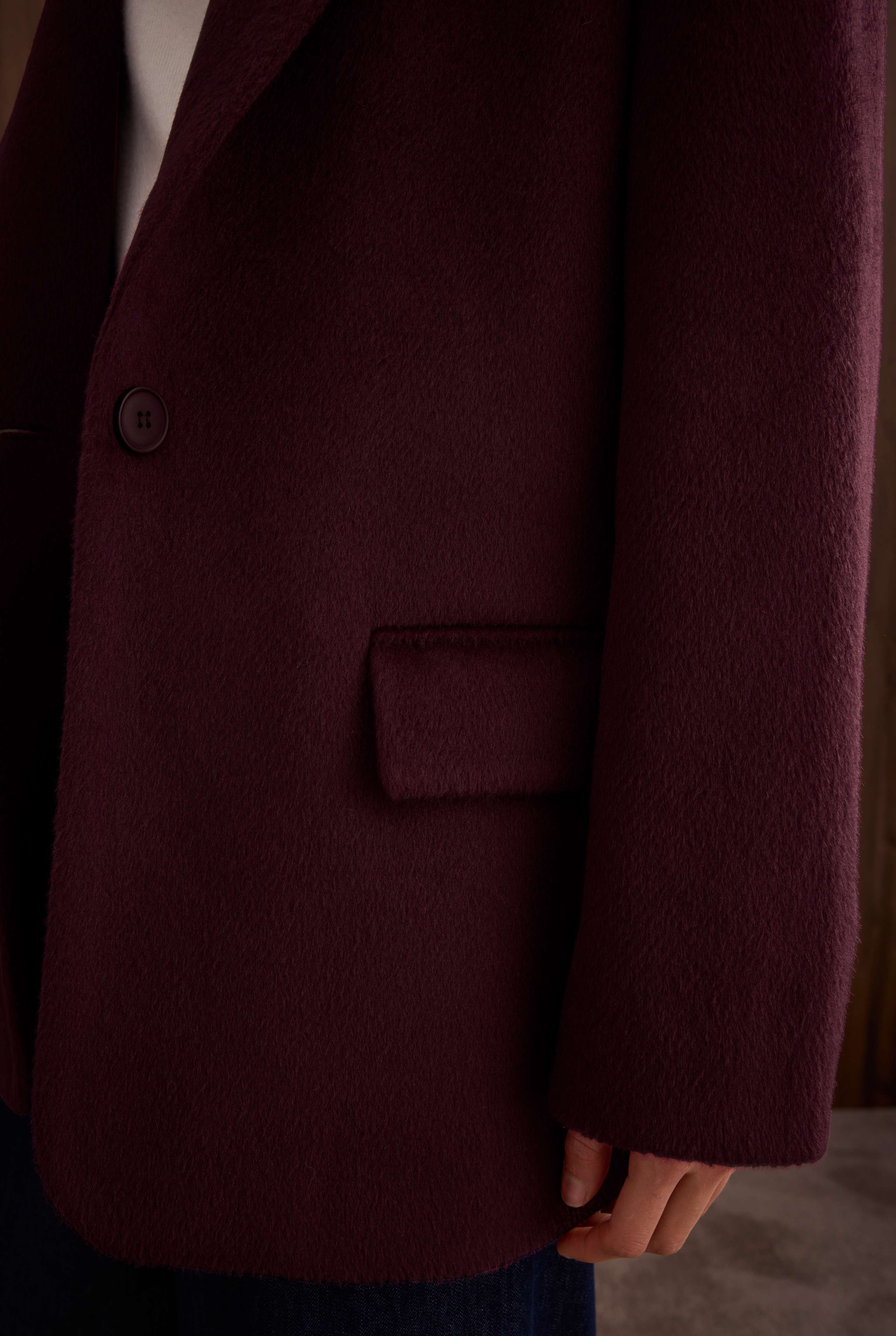 Blazer Kaban Bordo - 5