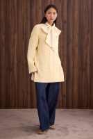 Long Knitted Sweater Butter Yellow 