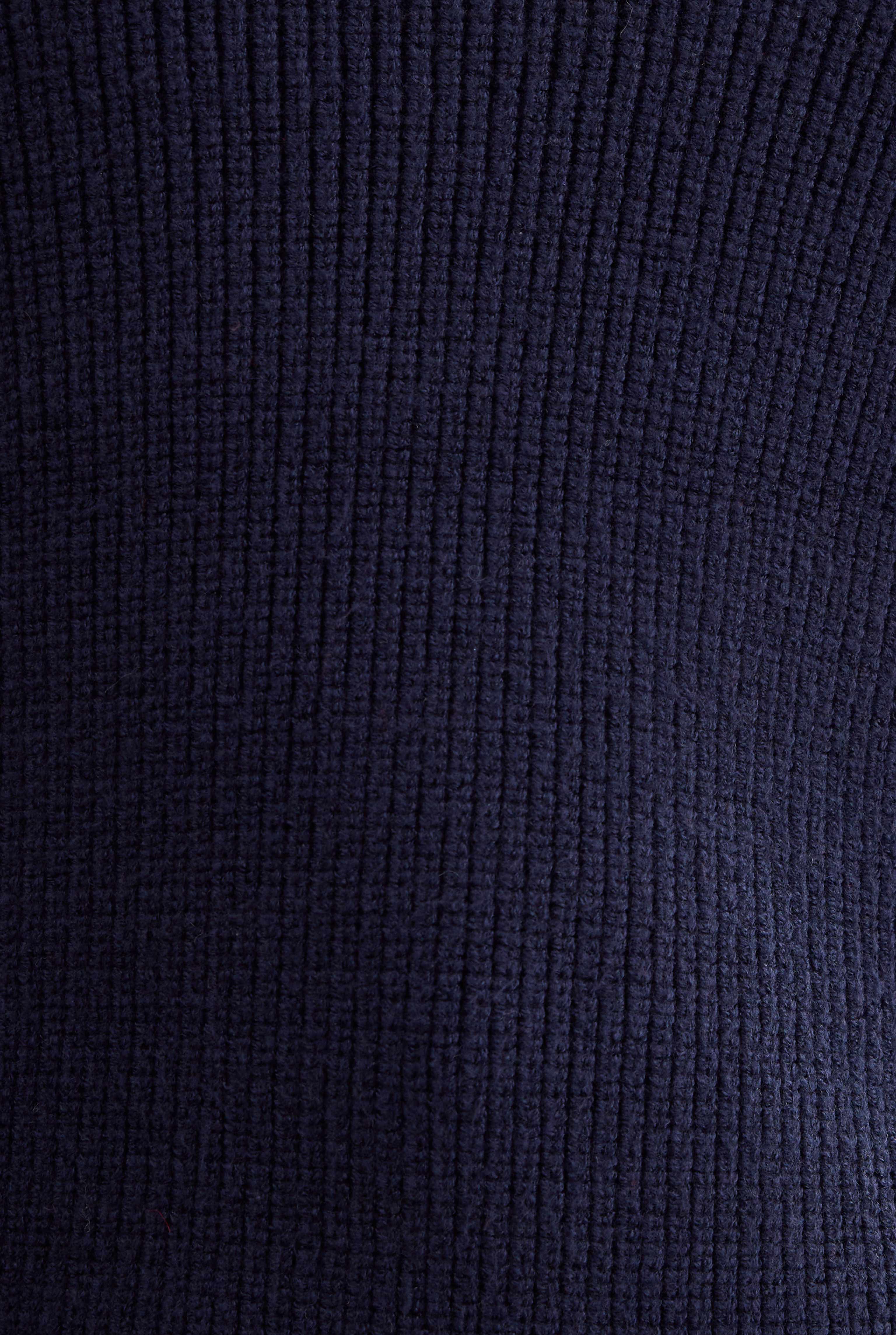 Polo Neck Sweater Navy Blue - 4