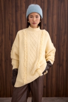 Tassel Detailed Knitted Sweater Butter Yellow 