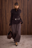 Loose-fit Trousers Dark Brown 