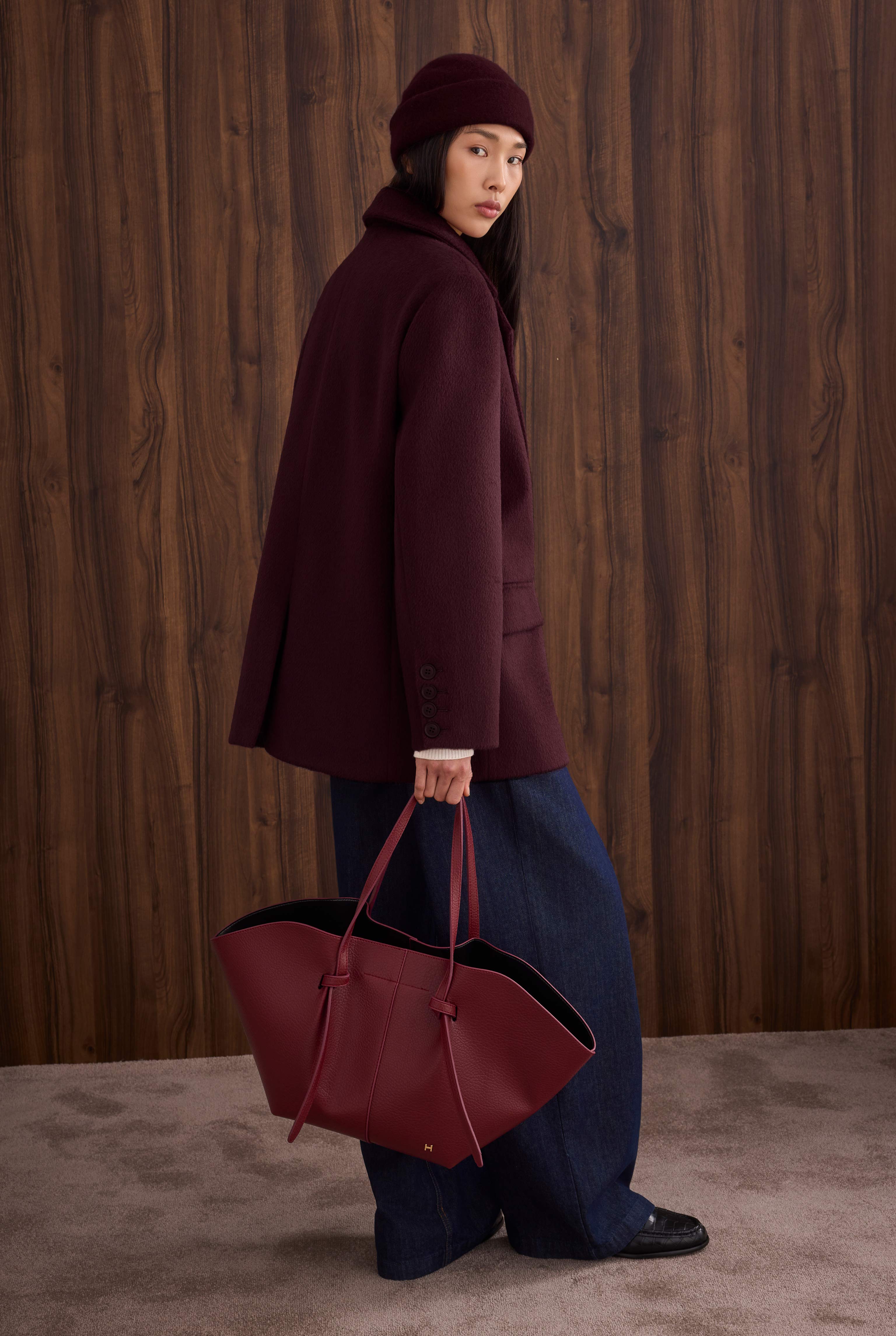 Maxi Shopper Bag Bordeaux - 2