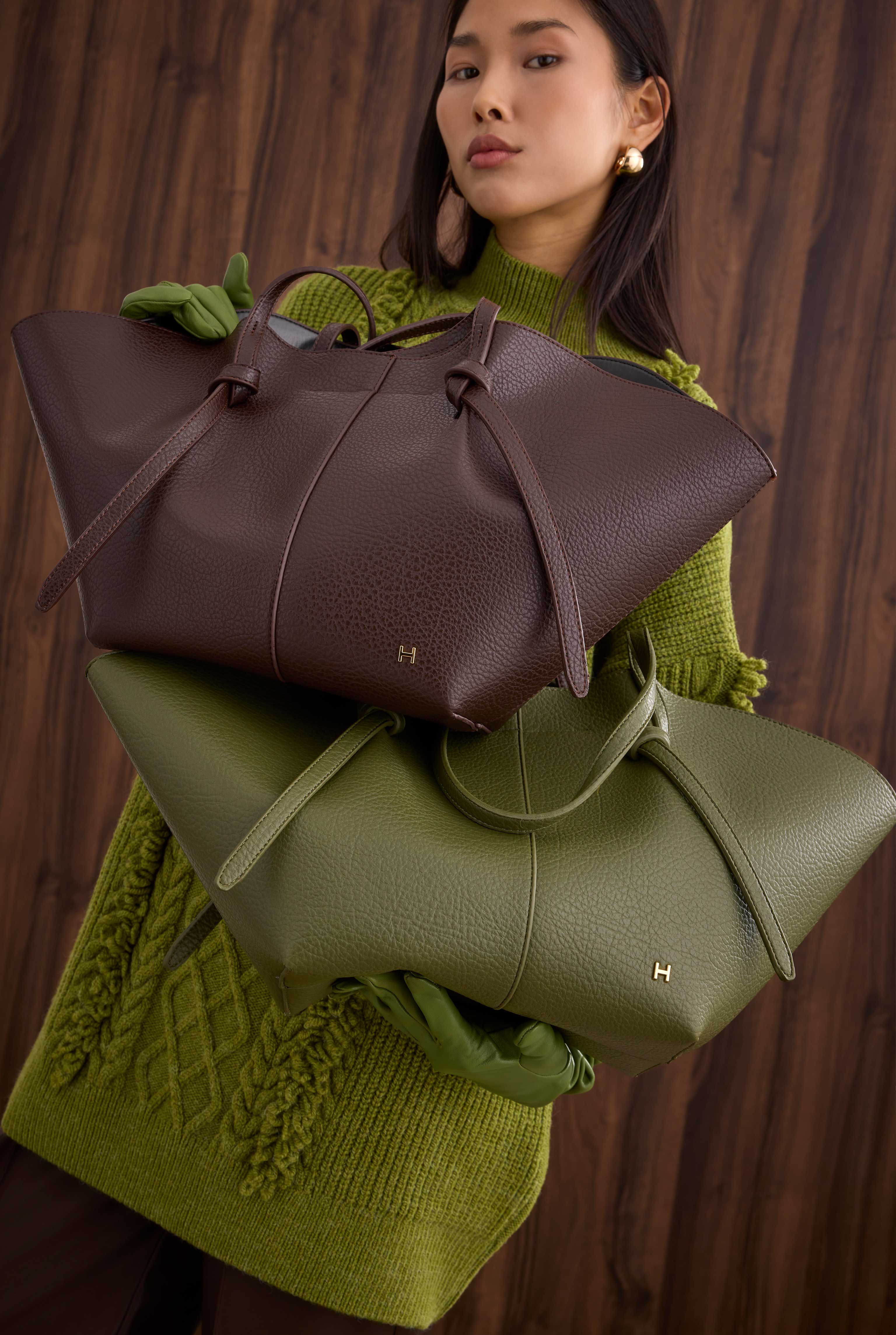 Maxi Shopper Bag Dark Brown - 3
