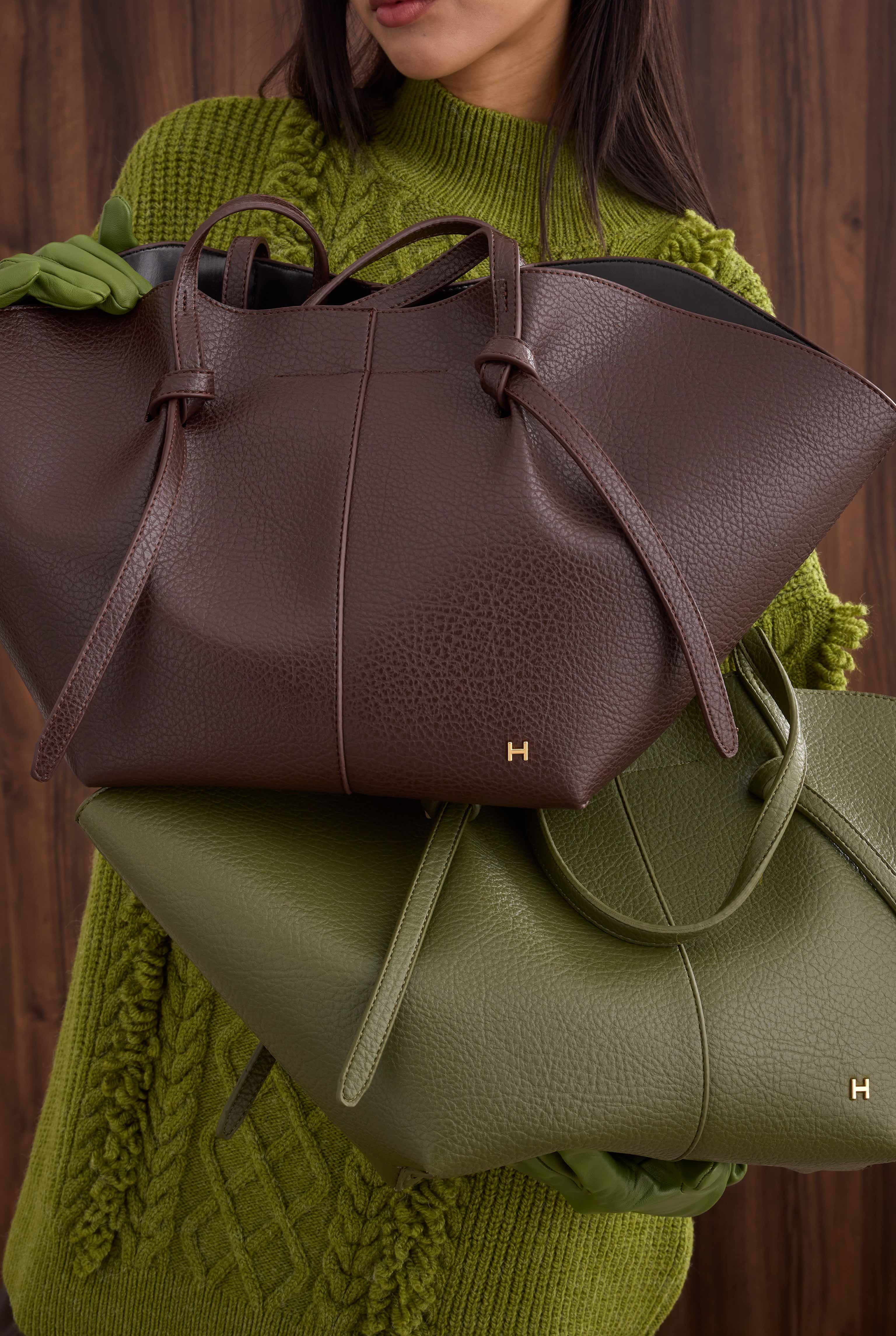 Maxi Shopper Bag Dark Brown - 5