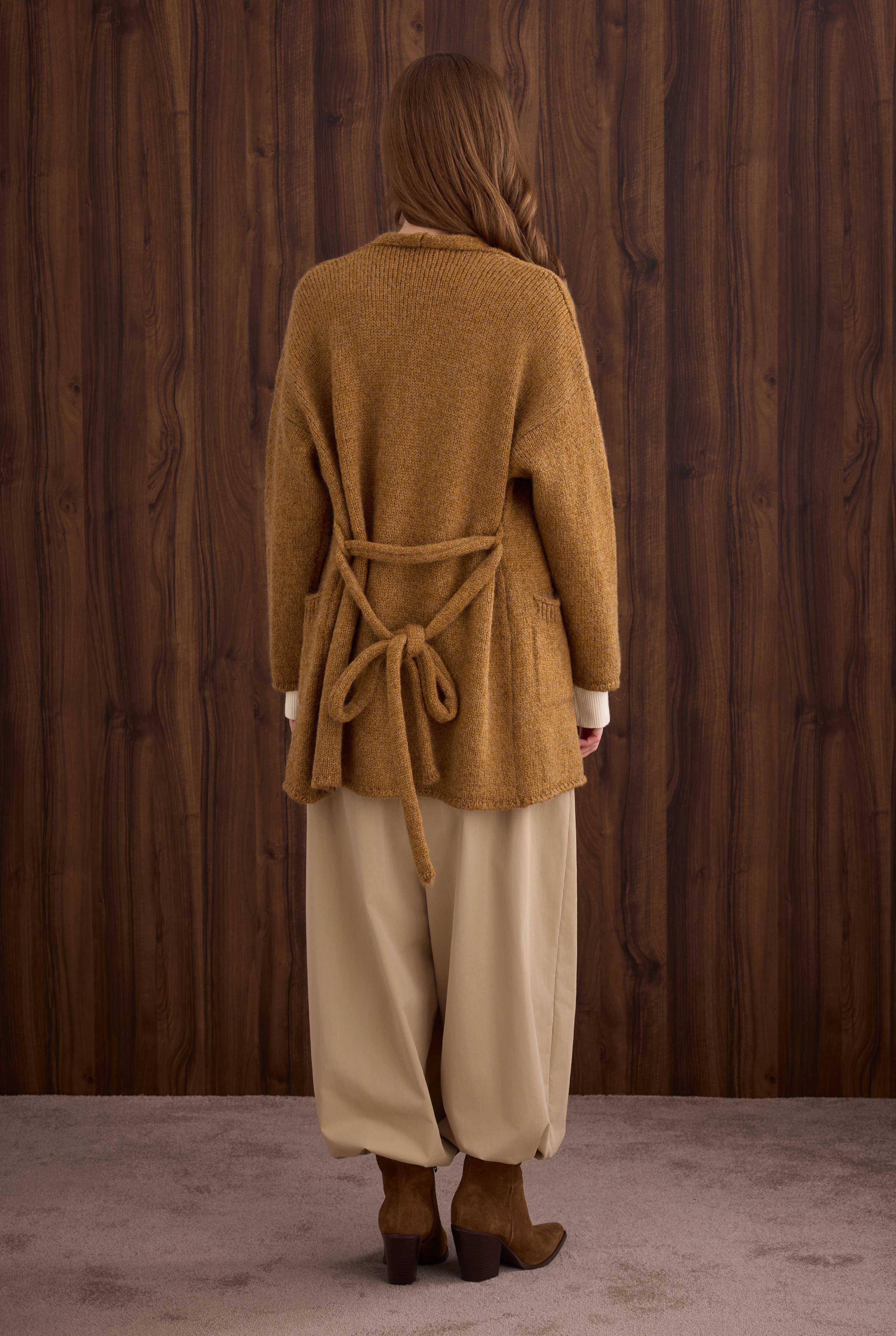 Alpaca Cardigan Mustard - 5