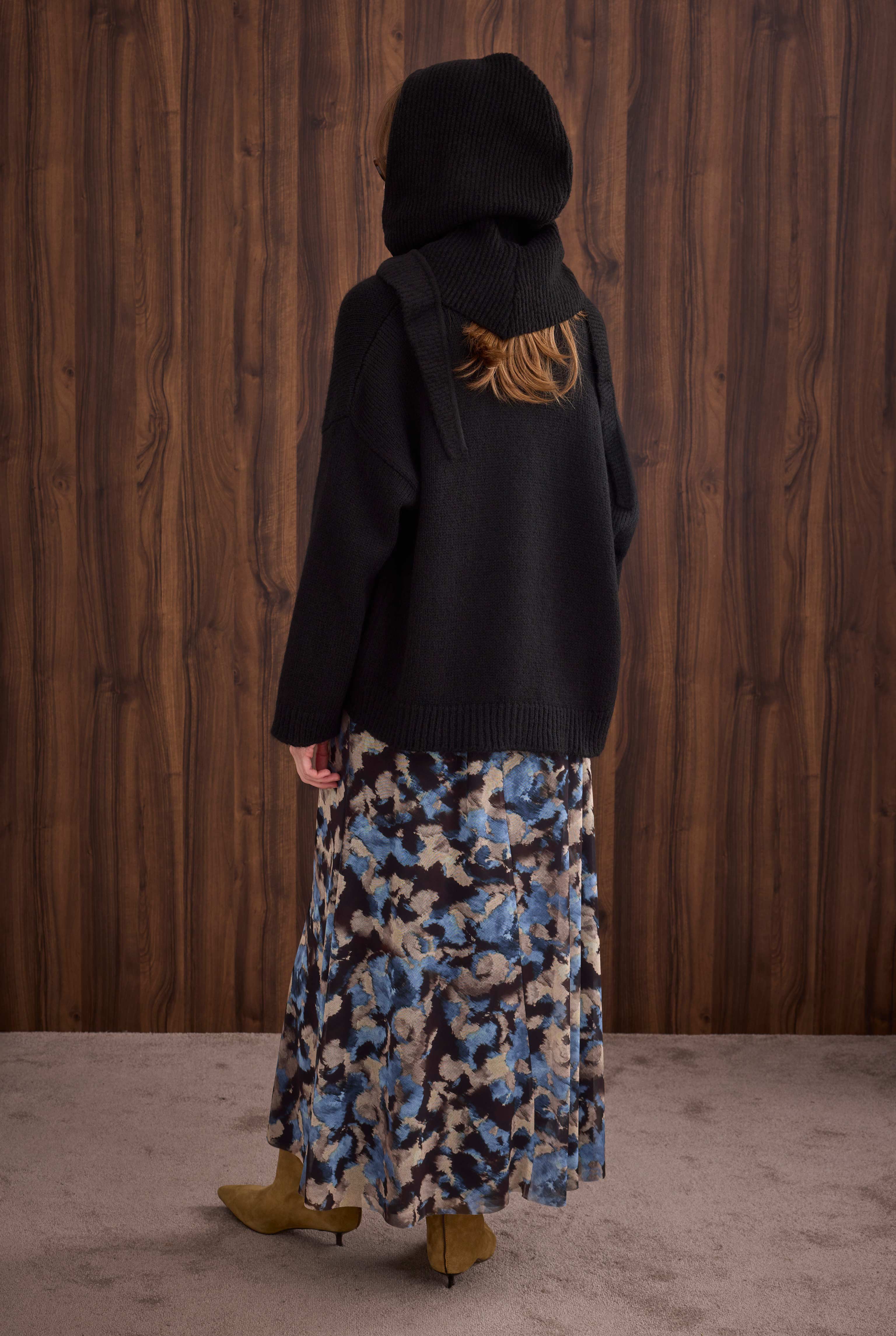 Short Alpaca Cardigan Black - 4