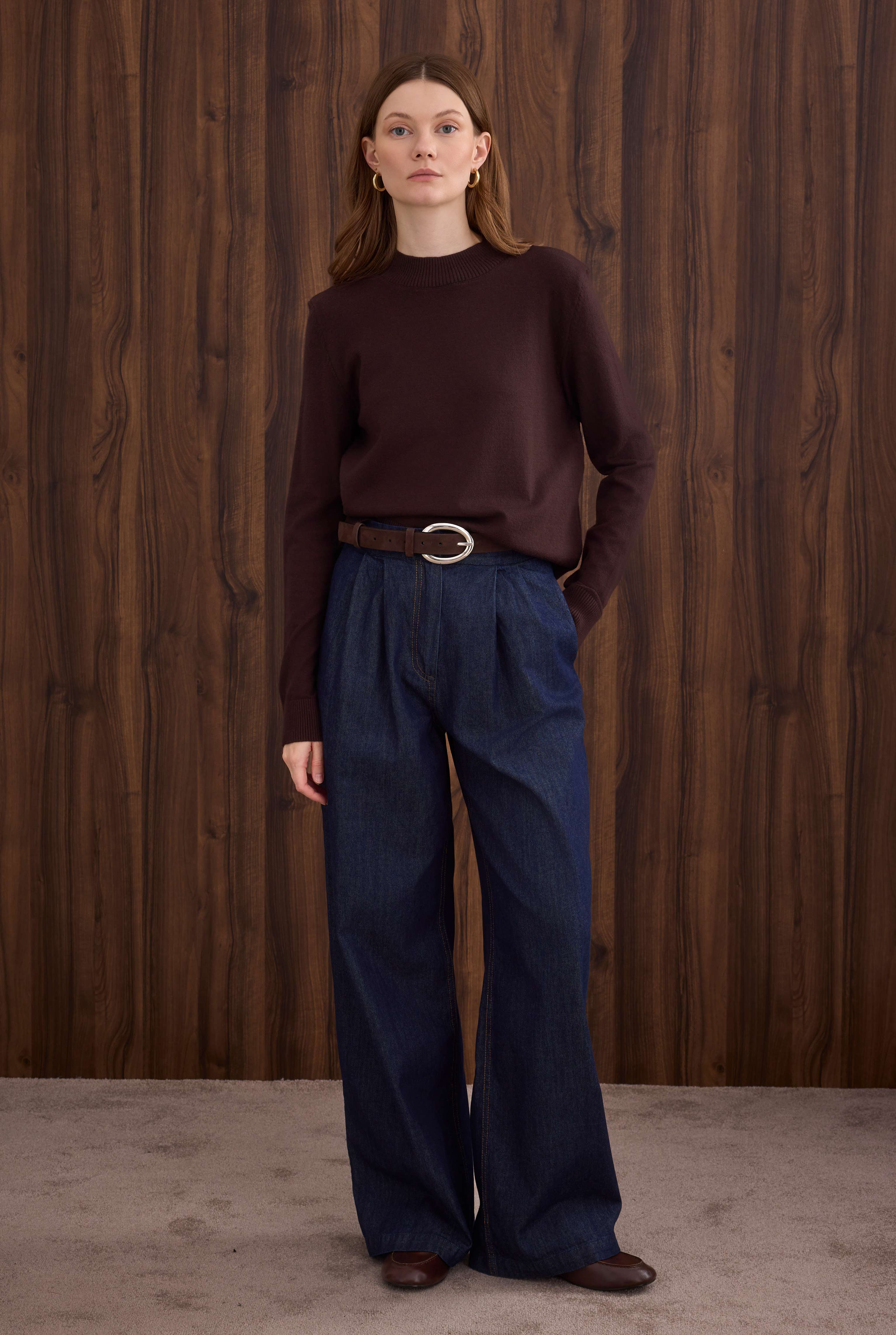 Basic Sweater Brown - 2