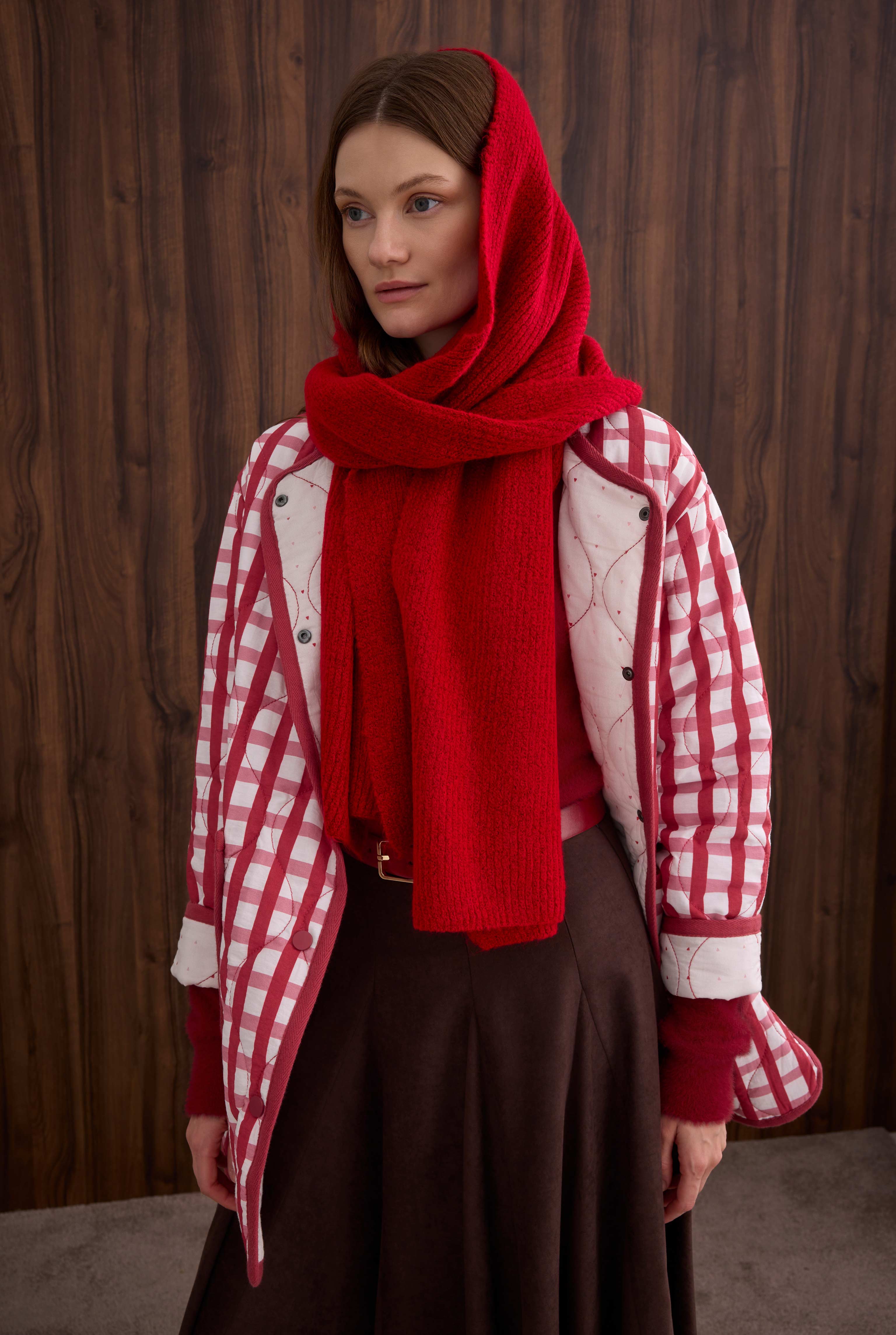 Patterned Quilted Jacket Gingham - 4