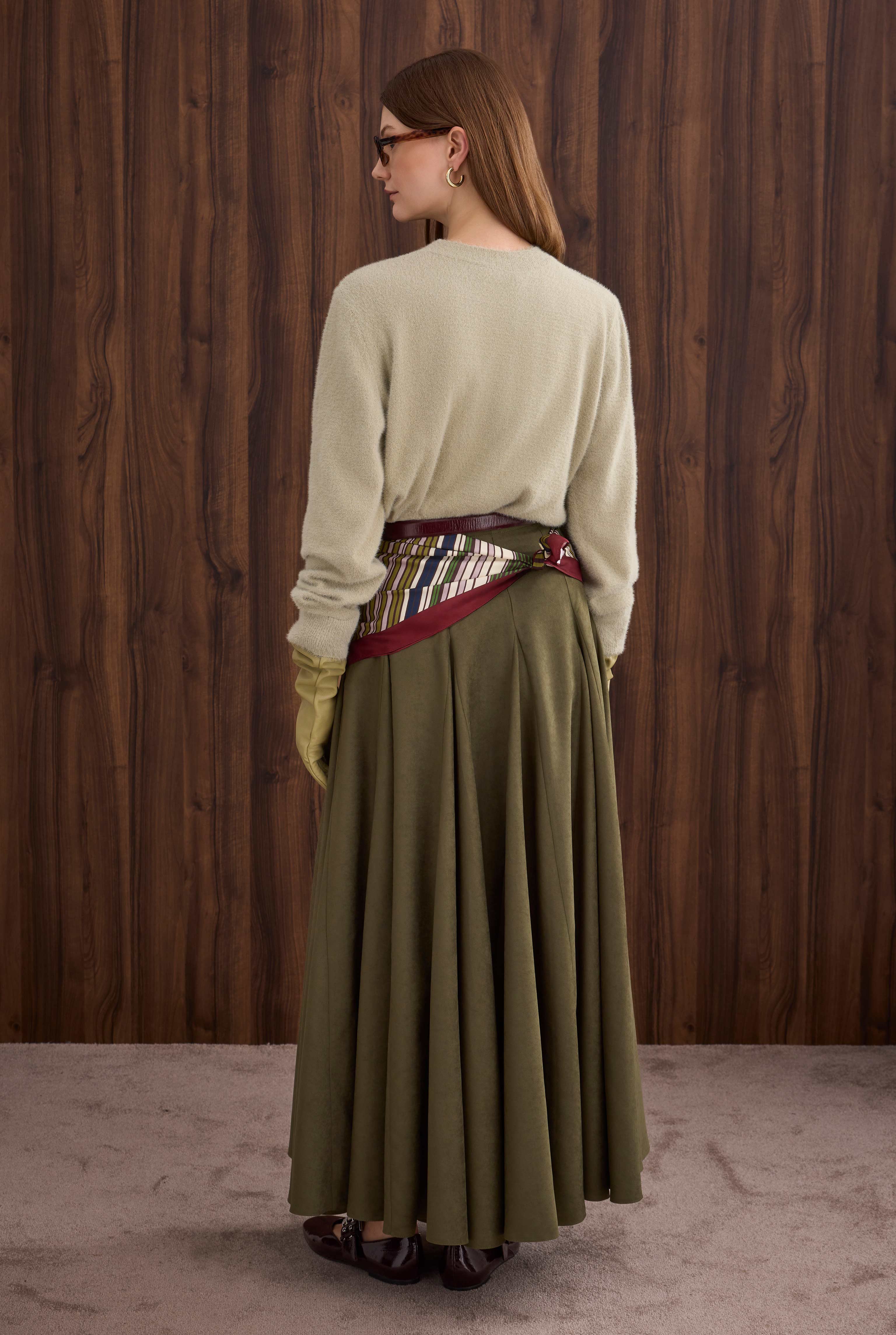 Soft Brushed Basic Sweater Almond Green - 5