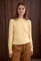 Soft Brushed Basic Sweater Soft Yellow 